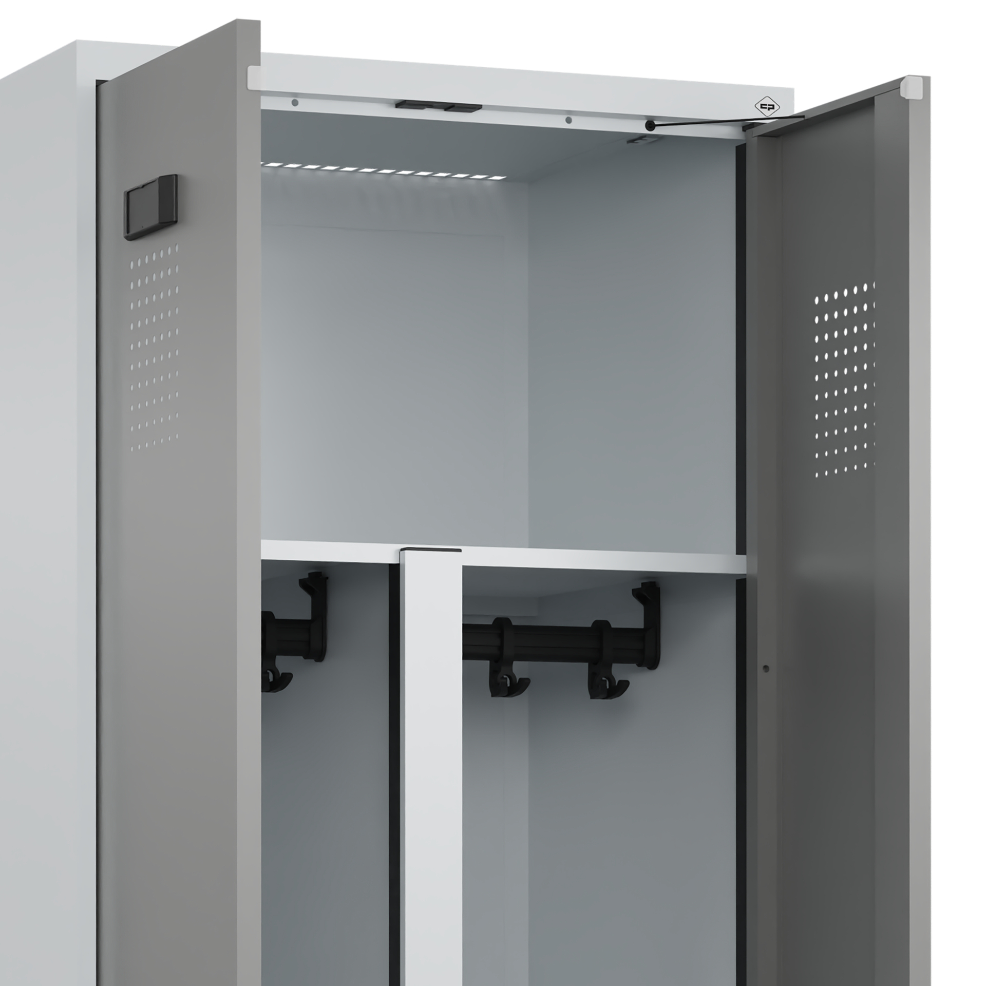 C+P PSA Doppel-Spind Evolo PLUS, Gestell, 2 Abteil