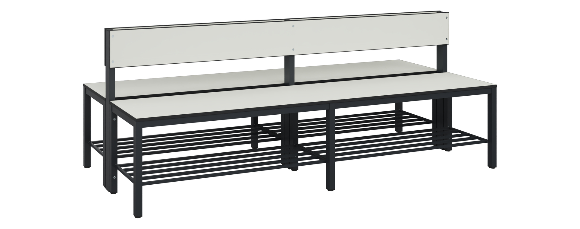 C+P Sitzbank Solid HPL, 774x2000x770mm, 7021/VK741