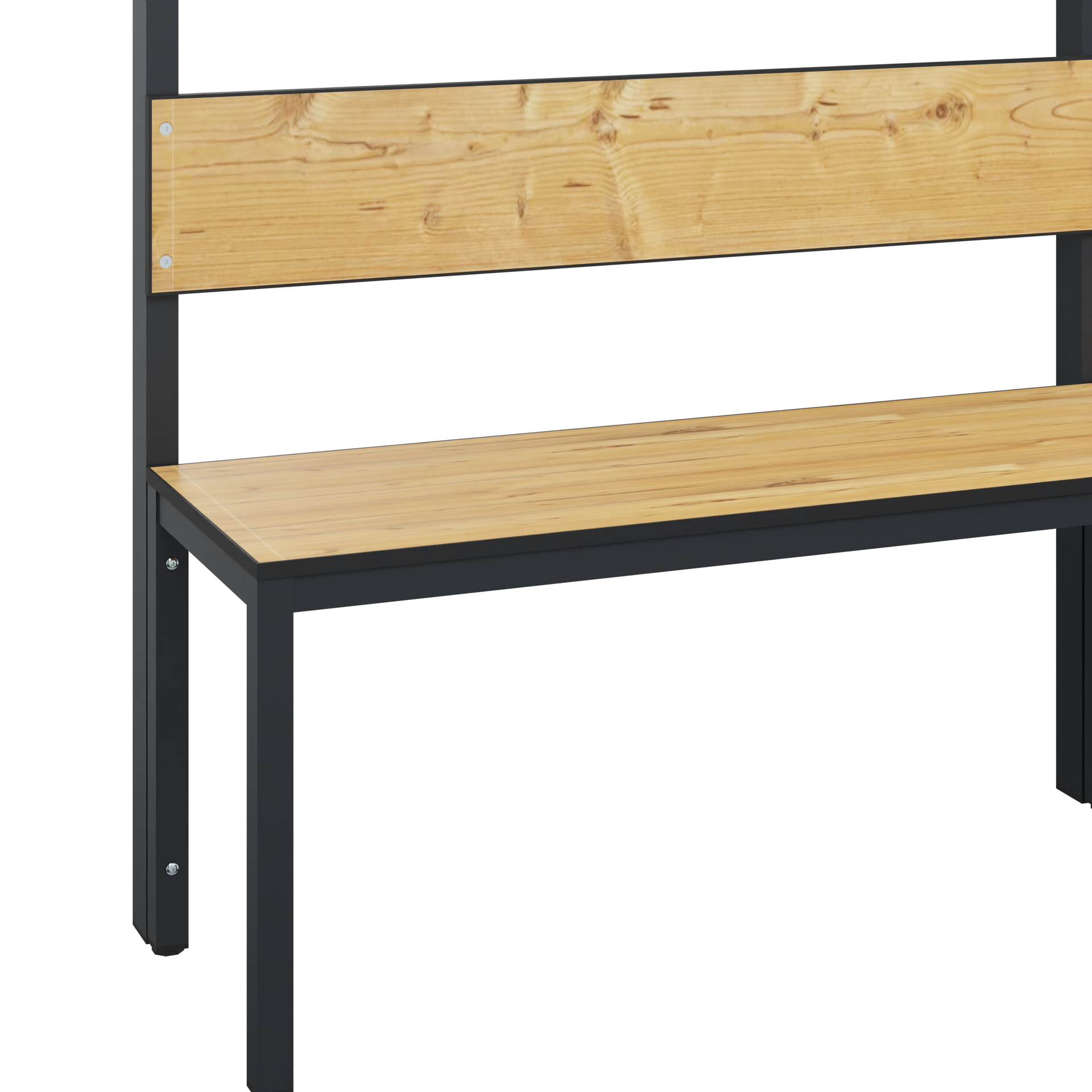 C+P Garderobenbank Solid HPL, 1716x2000x412mm, 7021/VK039