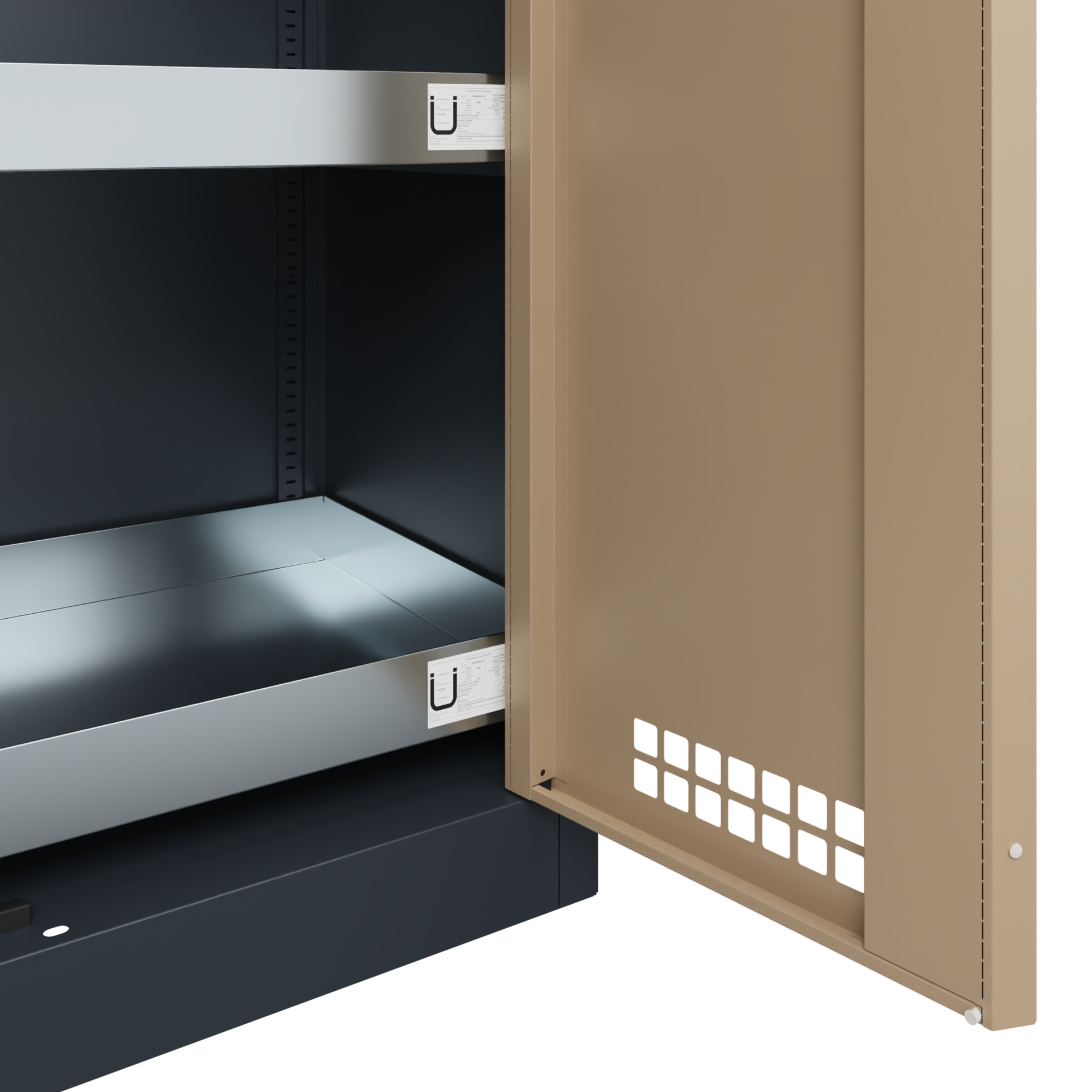 C+P Umweltschrank, Acurado, 1950x500x500mm, 7016/1019