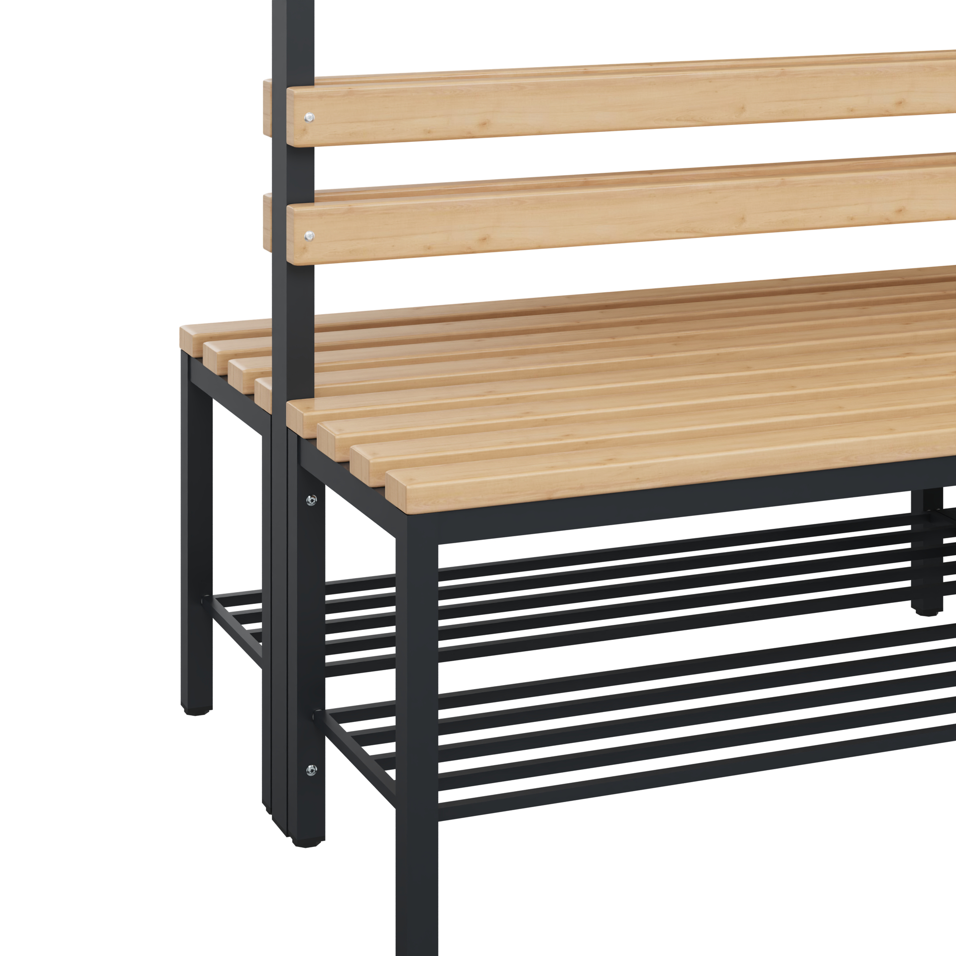 C+P Garderobenbank Solid, 1716x2000x770mm, 7021/Buche