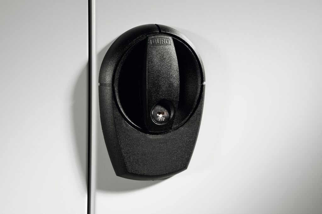 C+P Coque de poignée ovale avec serrure à cylindre rotatif