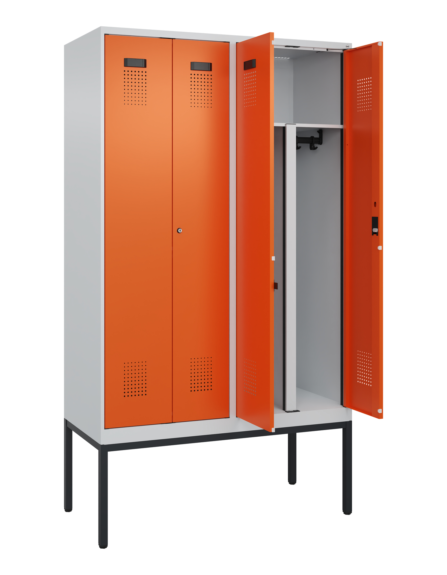 C+P PSA Doppel-Spind Evolo PLUS, Gestell, 4 Abteil
