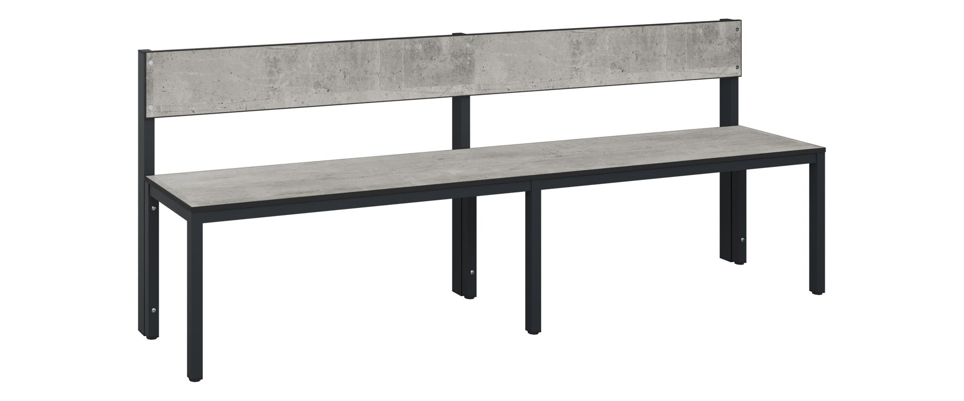 C+P Sitzbank Solid HPL, 774x2000x412mm, 7021/VK427