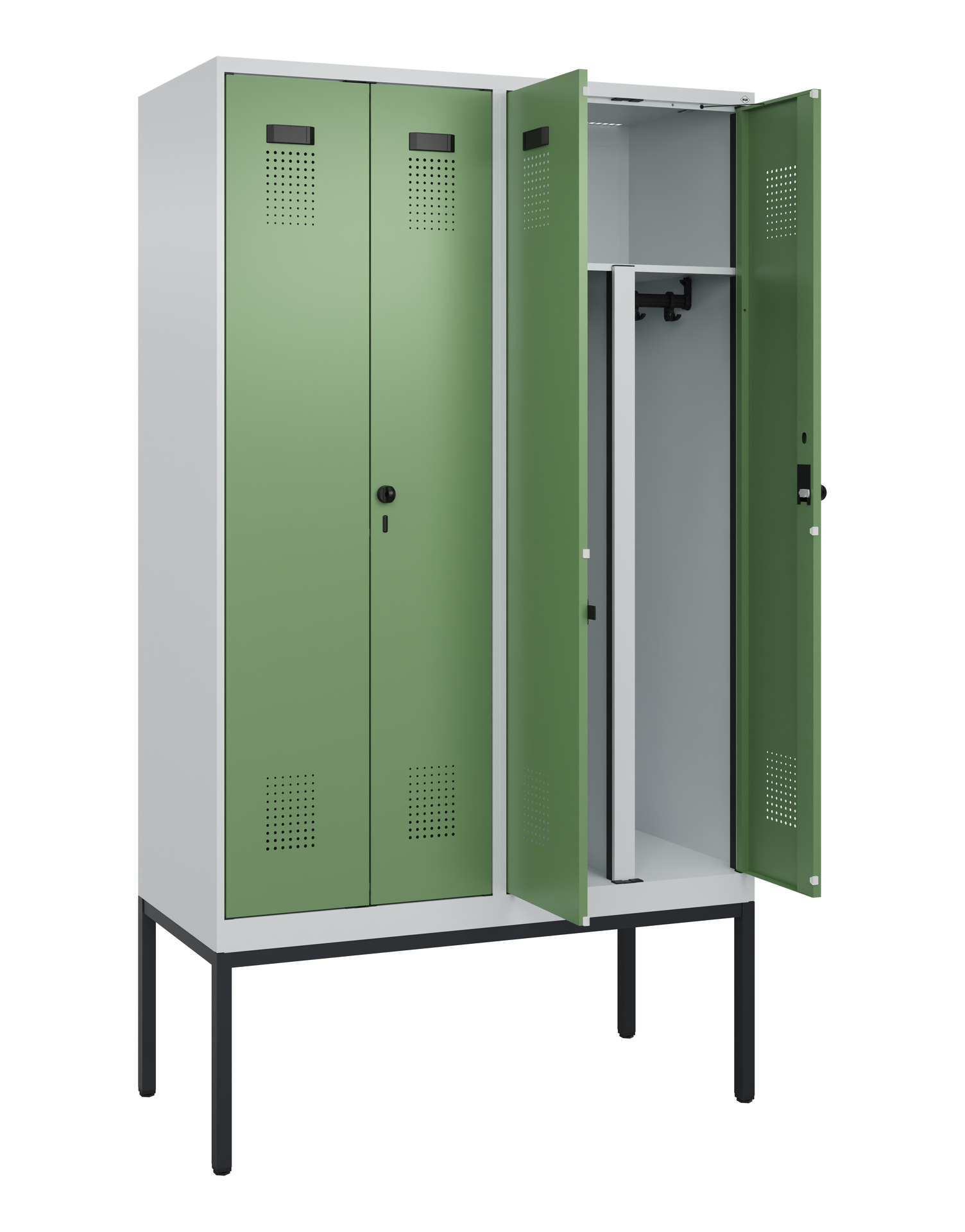 C+P PSA Doppel-Spind Evolo PLUS, Gestell, 4 Abteil