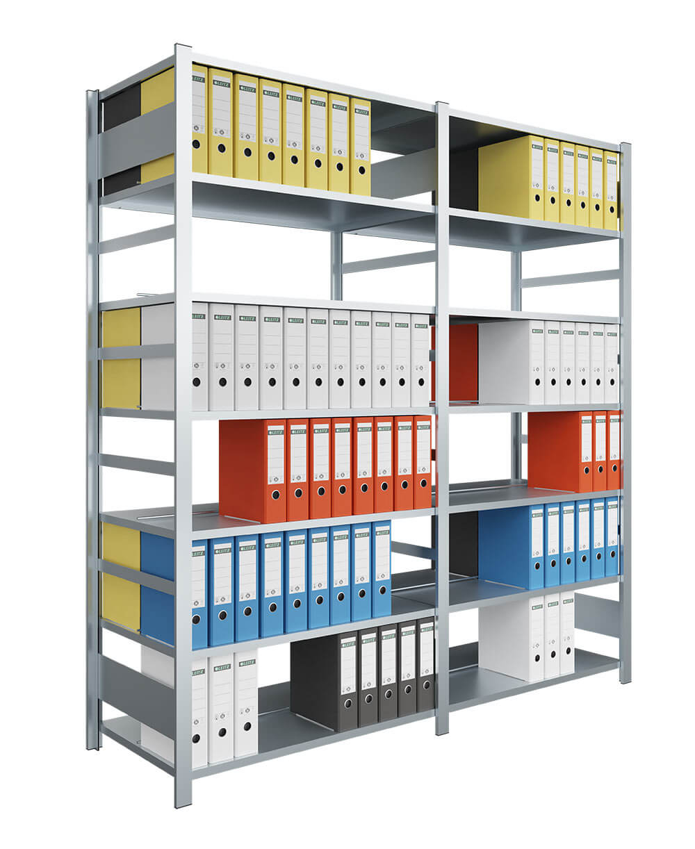 C+P Étagère à encastrer pour classeurs, extension, double face, H2200xL1000xP300mm