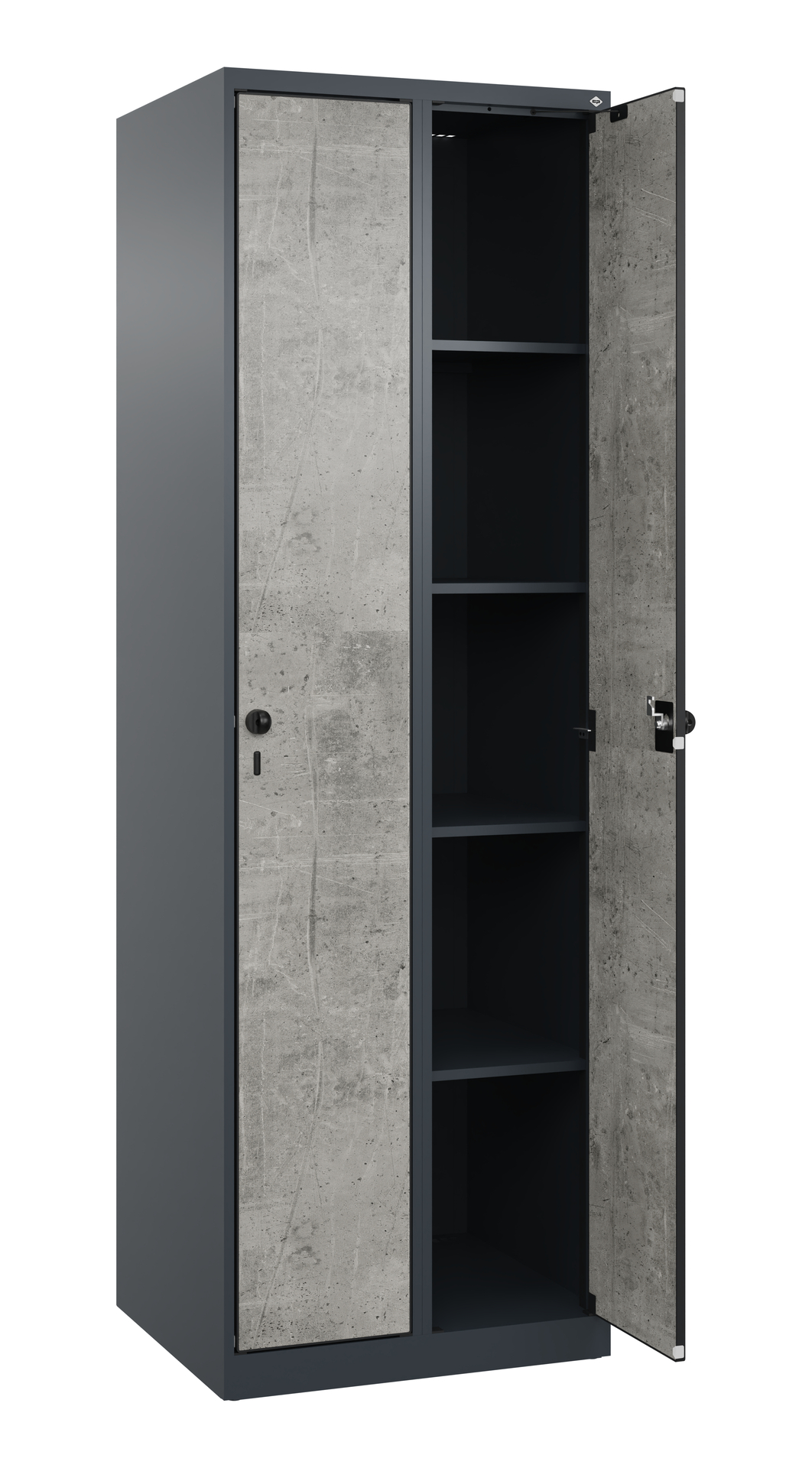 C+P Aufbewahrungsspind Evolo PLUS, 2 Abteile, 1850x600x500mm