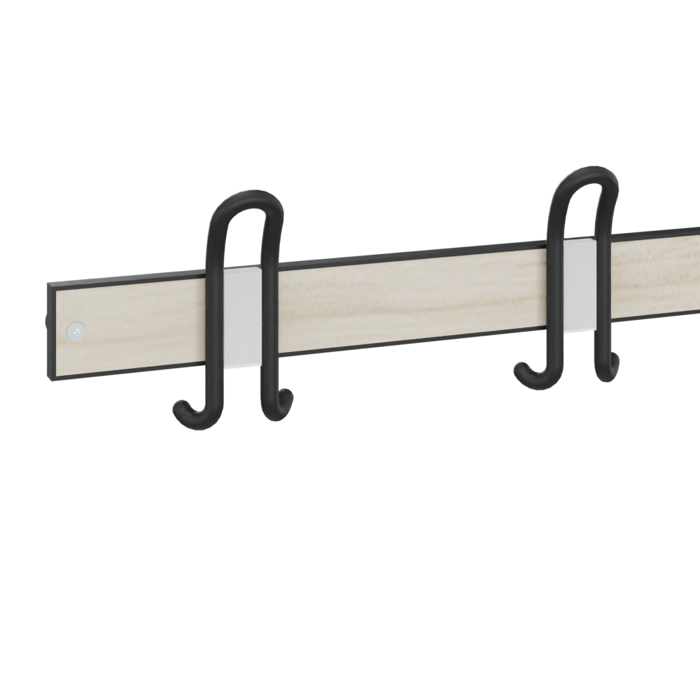 C+P Wandgarderobe Solid HPL, 160x1000x46mm