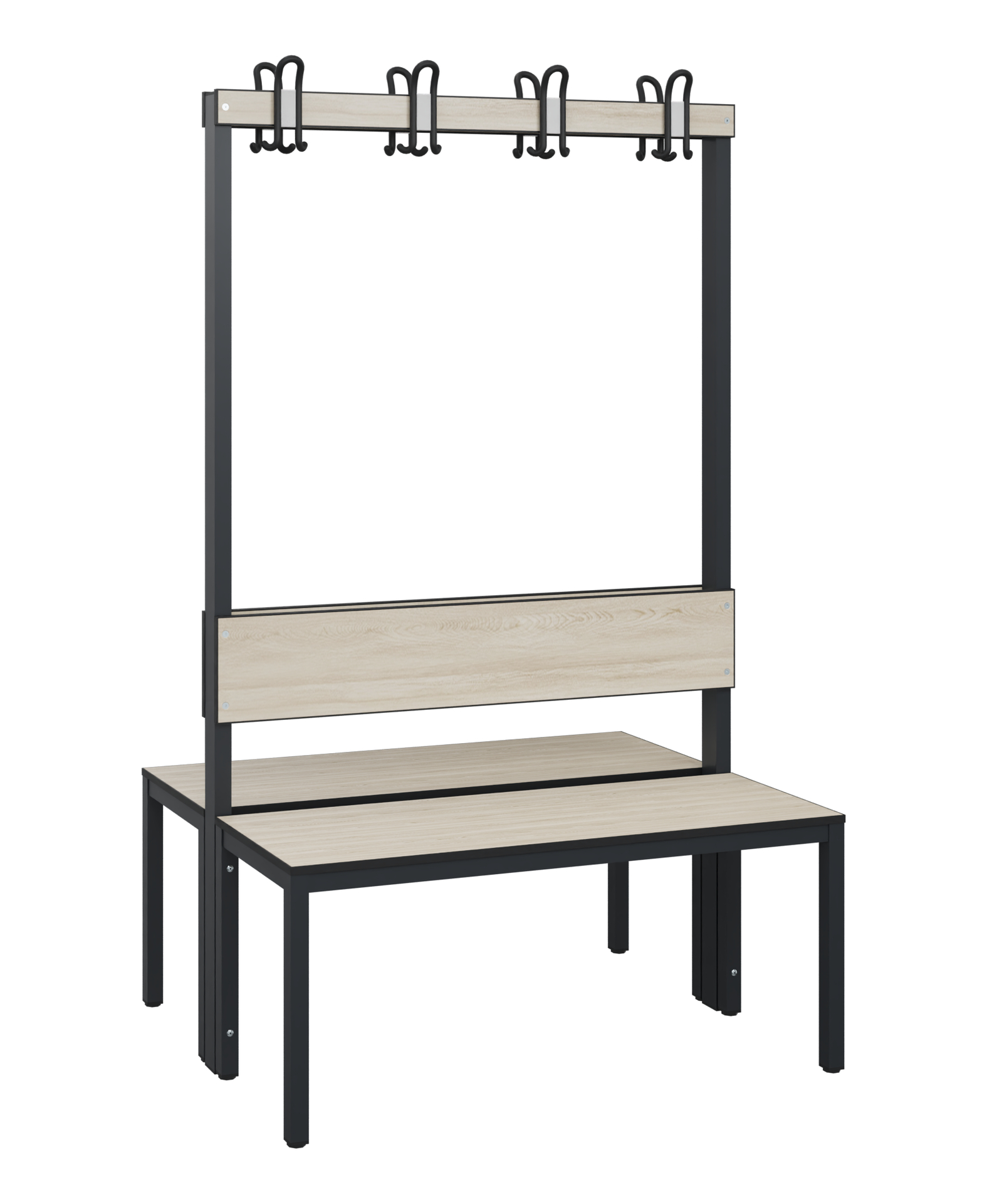 C+P Garderobenbank Solid HPL, 1716x1000x770mm, 7021/VK031