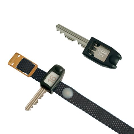 C+P Bracelet en nylon avec plaque d'immatriculation, noir
