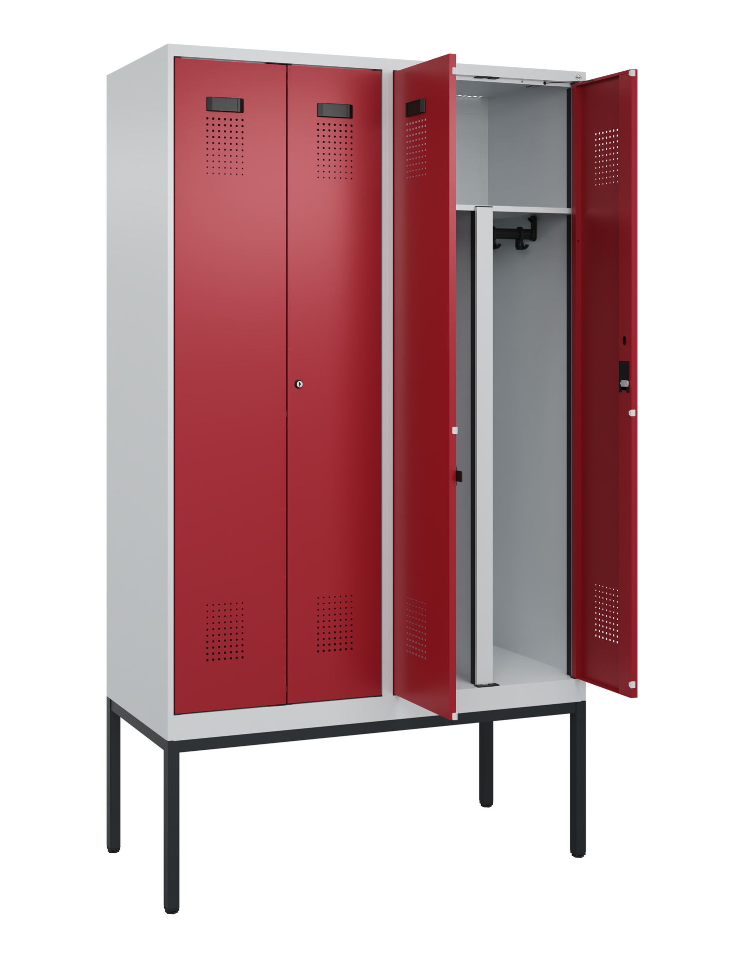 C+P PSA Doppel-Spind Evolo PLUS, Gestell, 4 Abteil