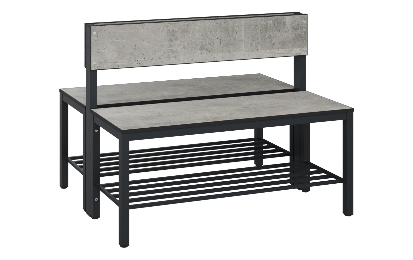 C+P Sitzbank Solid HPL, 774x1000x770mm, 7021/VK427