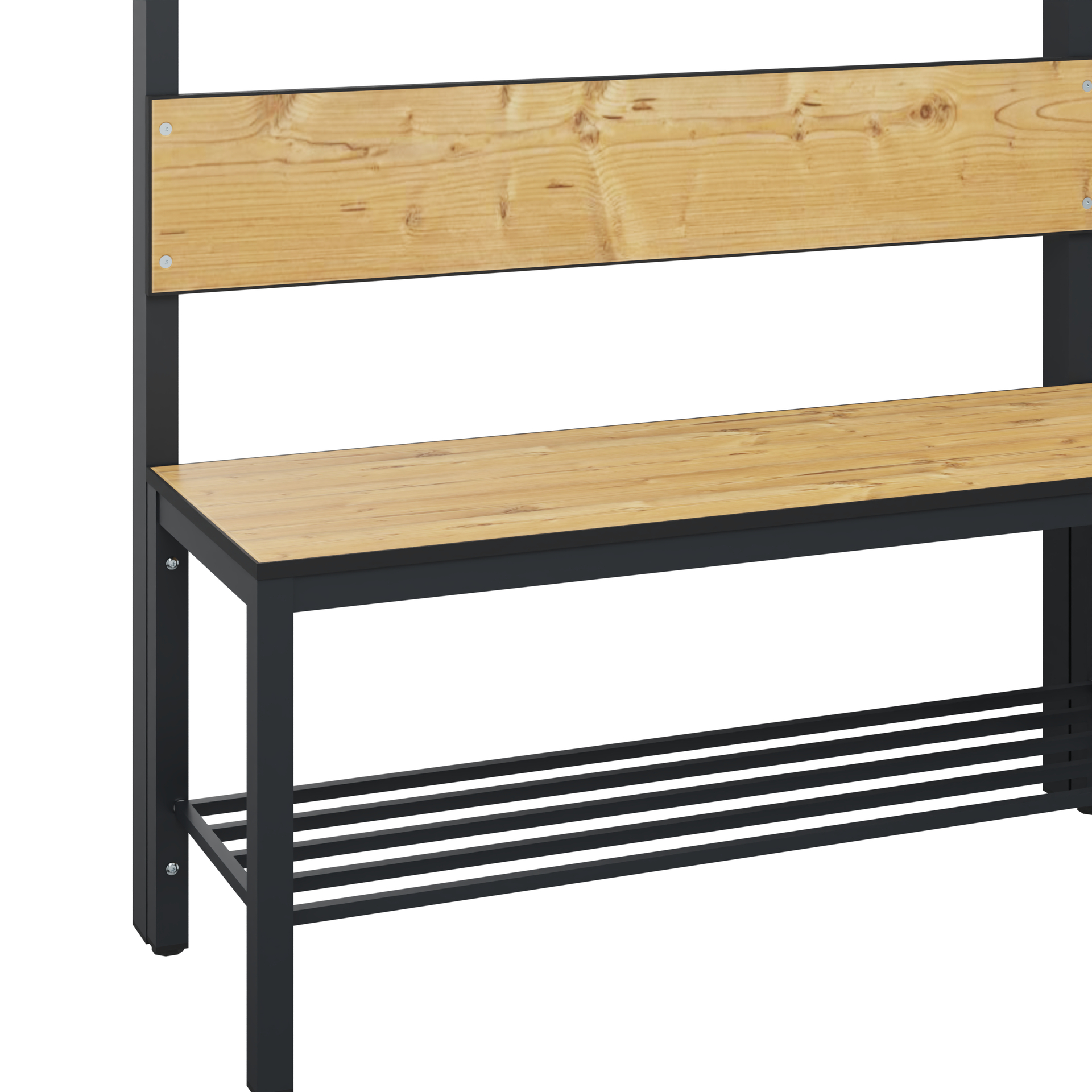 C+P Garderobenbank Solid HPL, 1716x1000x412mm, 7021/VK039