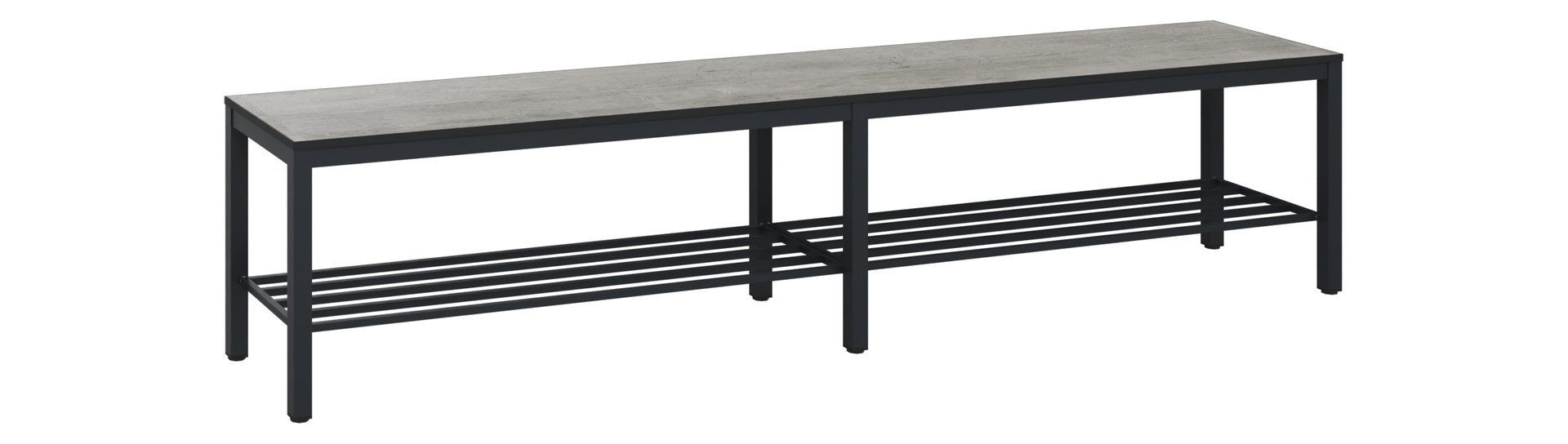 C+P Sitzbank Solid HPL, 438x2000x358mm, 7021/VK427