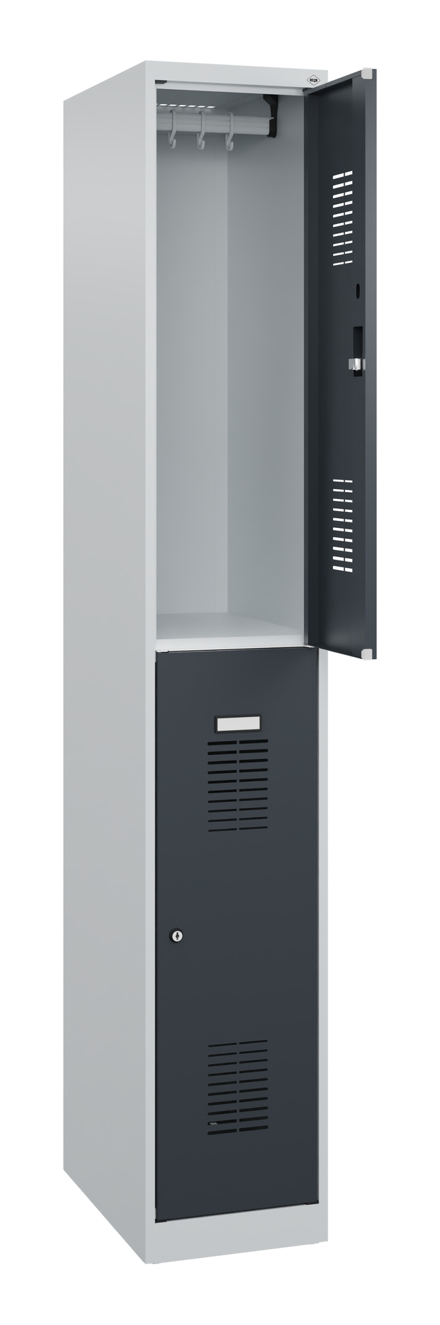 C+P Doppelstöckiger Spind Basis PLUS, 1 Abteil, 18