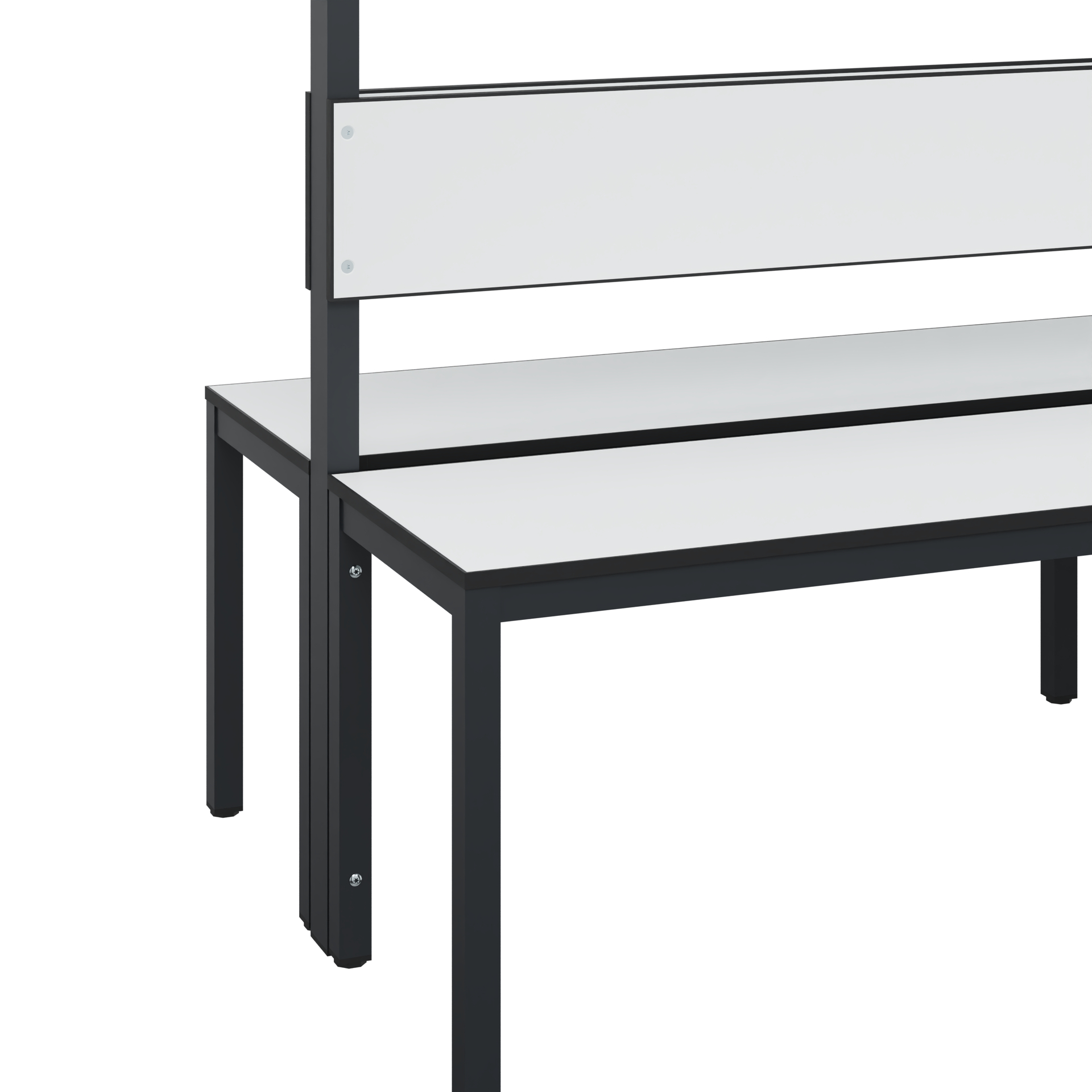 C+P Garderobenbank Solid HPL, 1716x2000x770mm, 7021/VK001