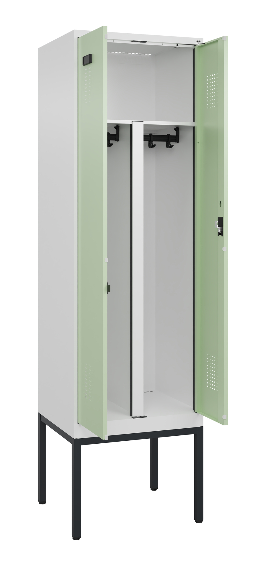 C+P PSA Doppel-Spind Evolo PLUS, Gestell, 2 Abteil