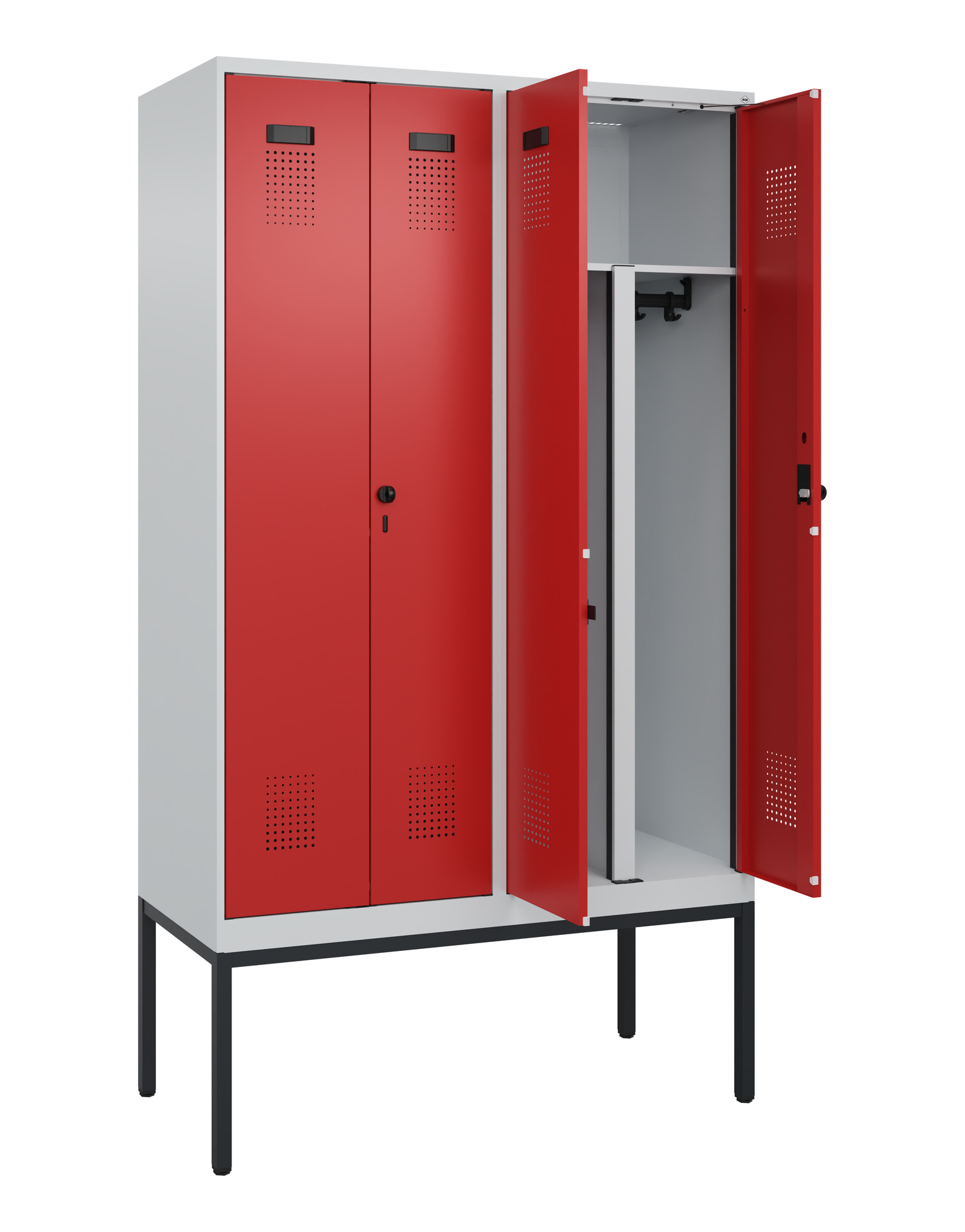 C+P PSA Doppel-Spind Evolo PLUS, Gestell, 4 Abteil