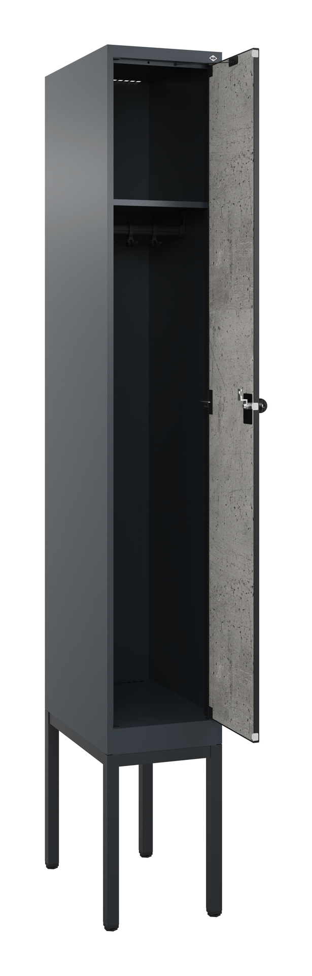 C+P Spind Evolo PLUS, Gestell, 1 Abteil, 2120x300x500mm