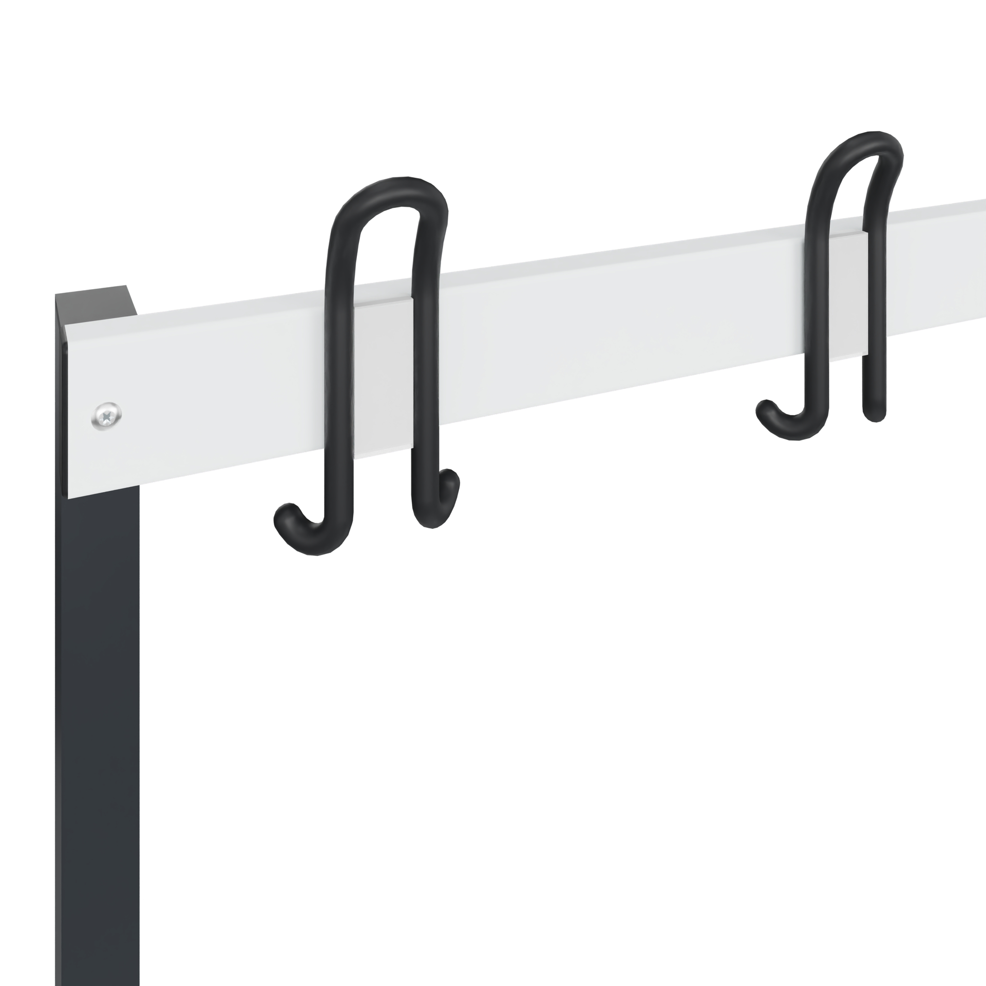 C+P Garderobenbank Solid, 1716x1500x412mm, 7021/Weiß