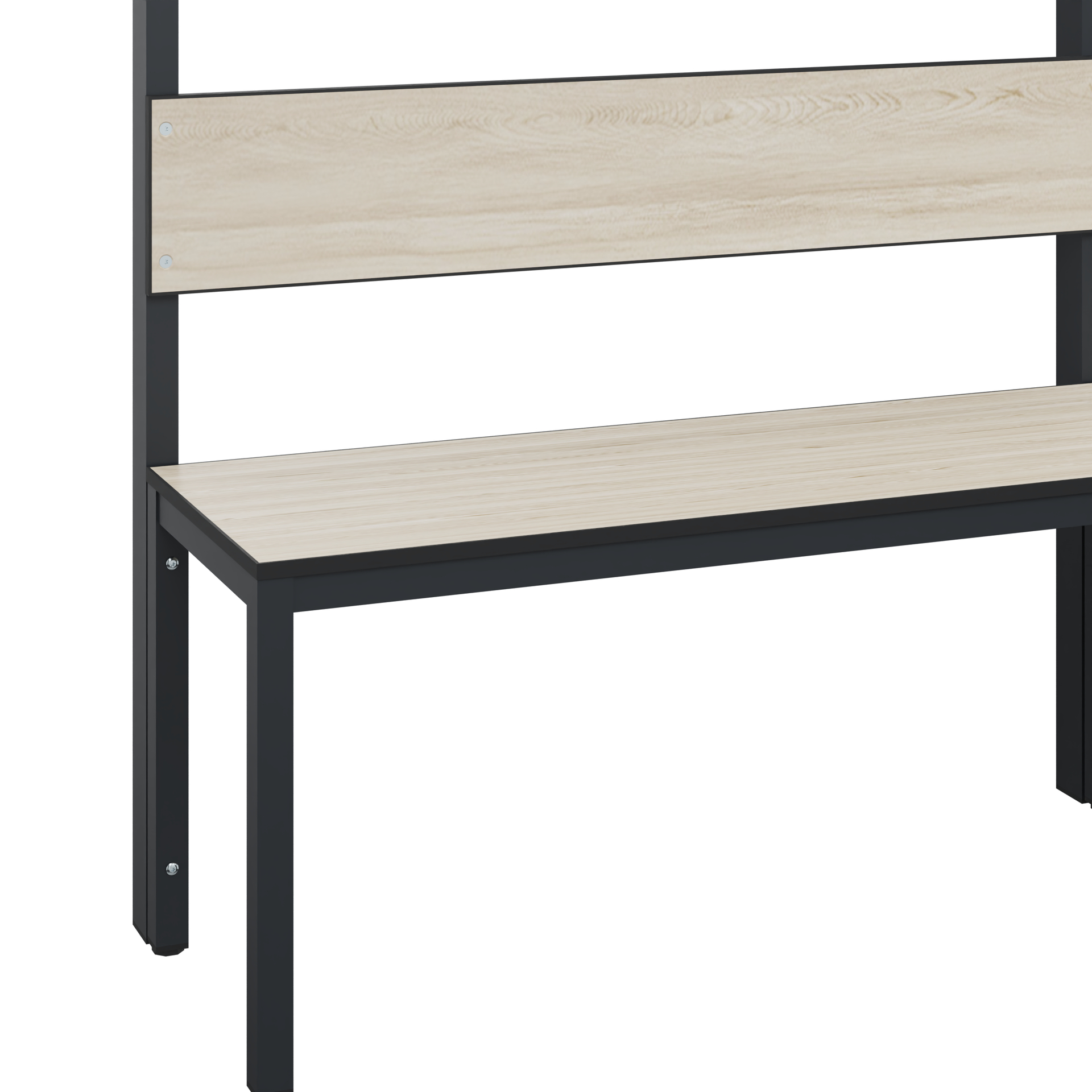 C+P Garderobenbank Solid HPL, 1716x2000x412mm, 7021/VK031