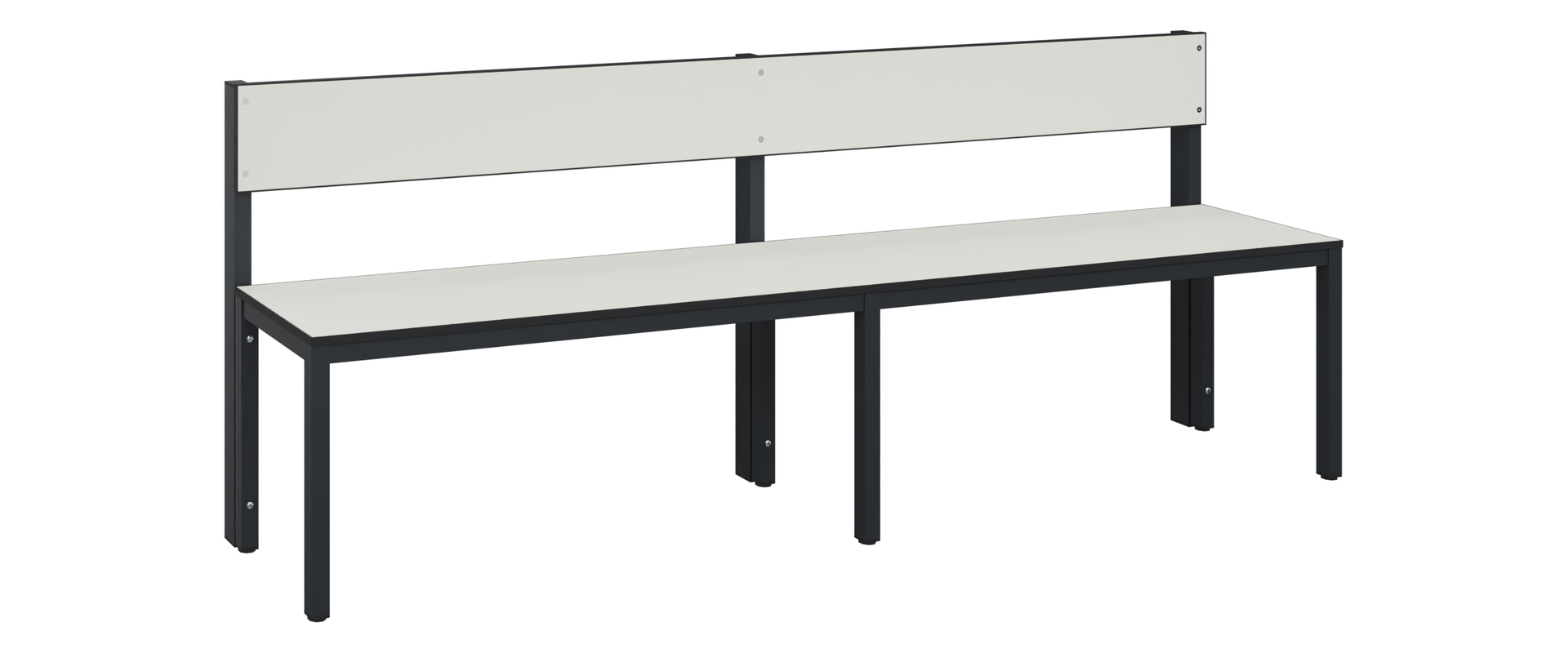C+P Sitzbank Solid HPL, 774x2000x412mm, 7021/VK741