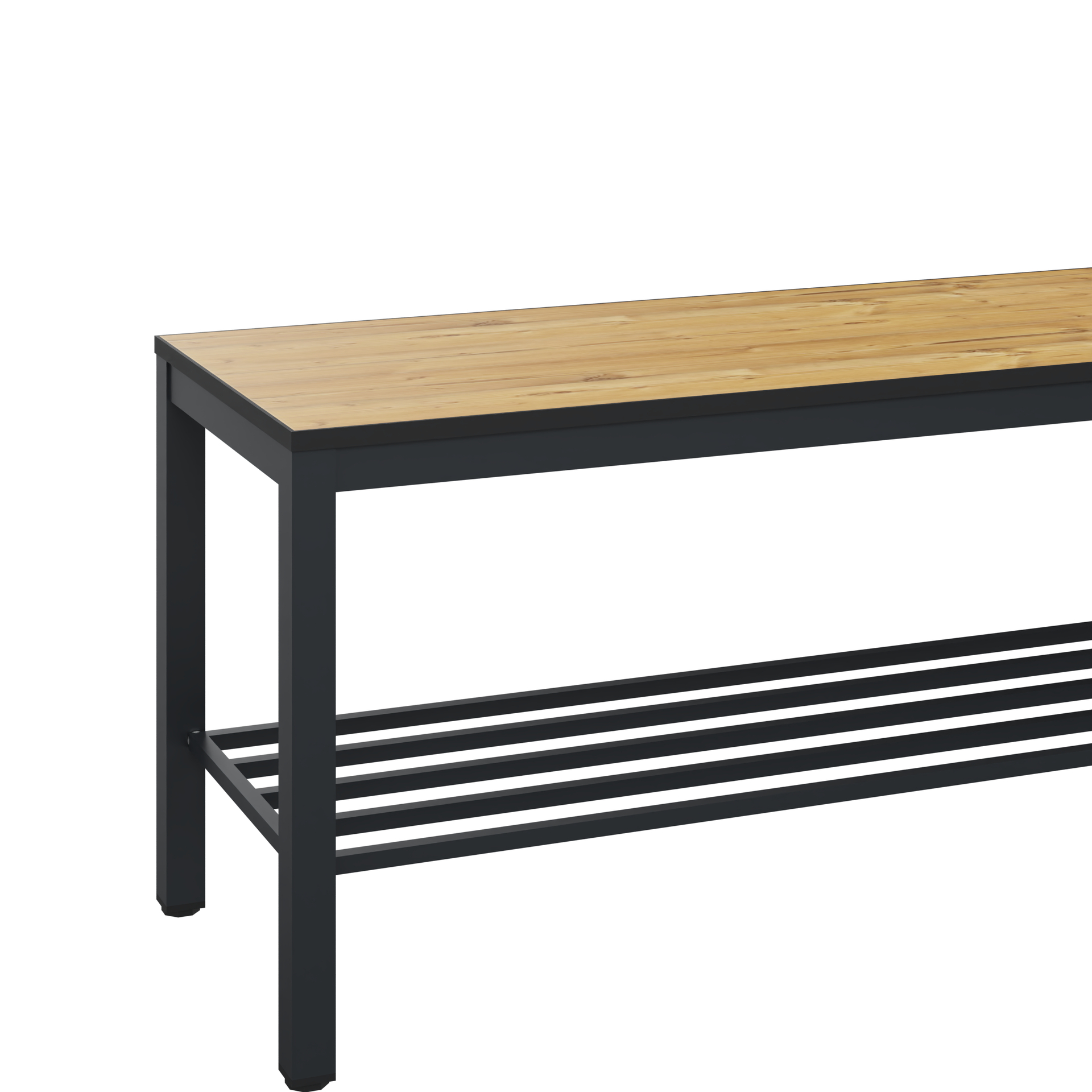 C+P Sitzbank Solid HPL, 438x1500x358mm, 7021/VK039