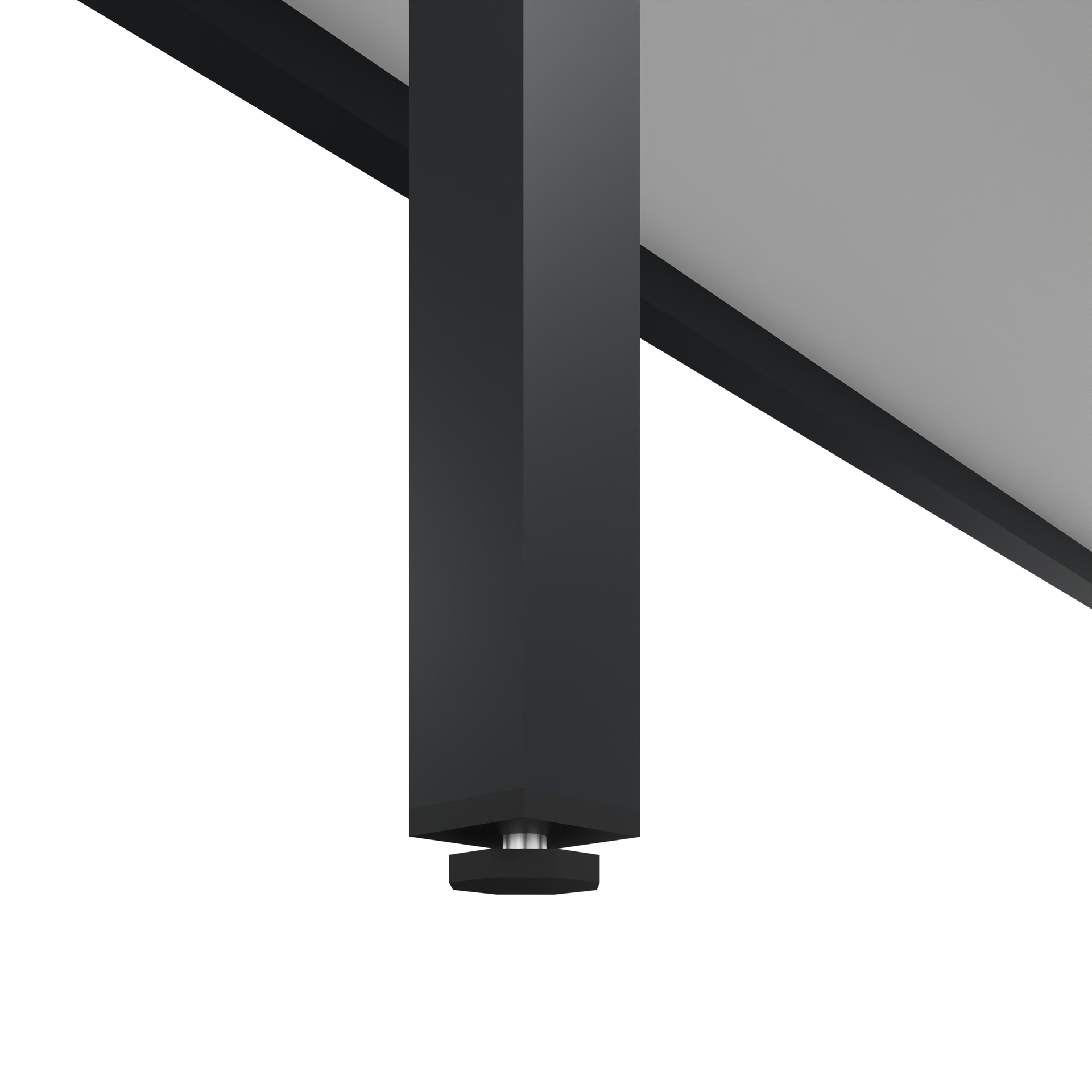 C+P Garderobenbank Solid HPL, 1716x1000x412mm, 7021/VK001