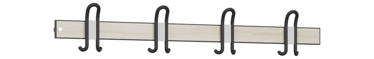 C+P Wandgarderobe Solid HPL, 160x1000x46mm