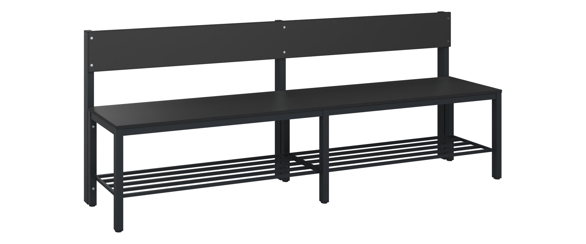 C+P Sitzbank Solid HPL, 774x2000x412mm, 7021/VK008