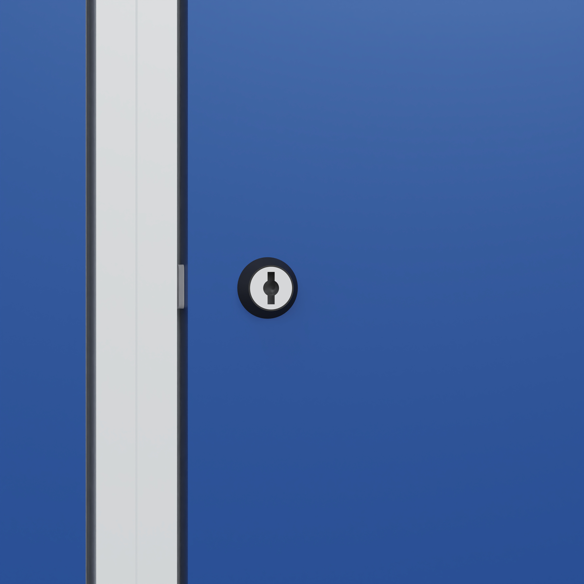 C+P PSA Schwarz-Weiß-Spind Evolo PLUS, Bank, 2 Abteile, 2120x600x815mm