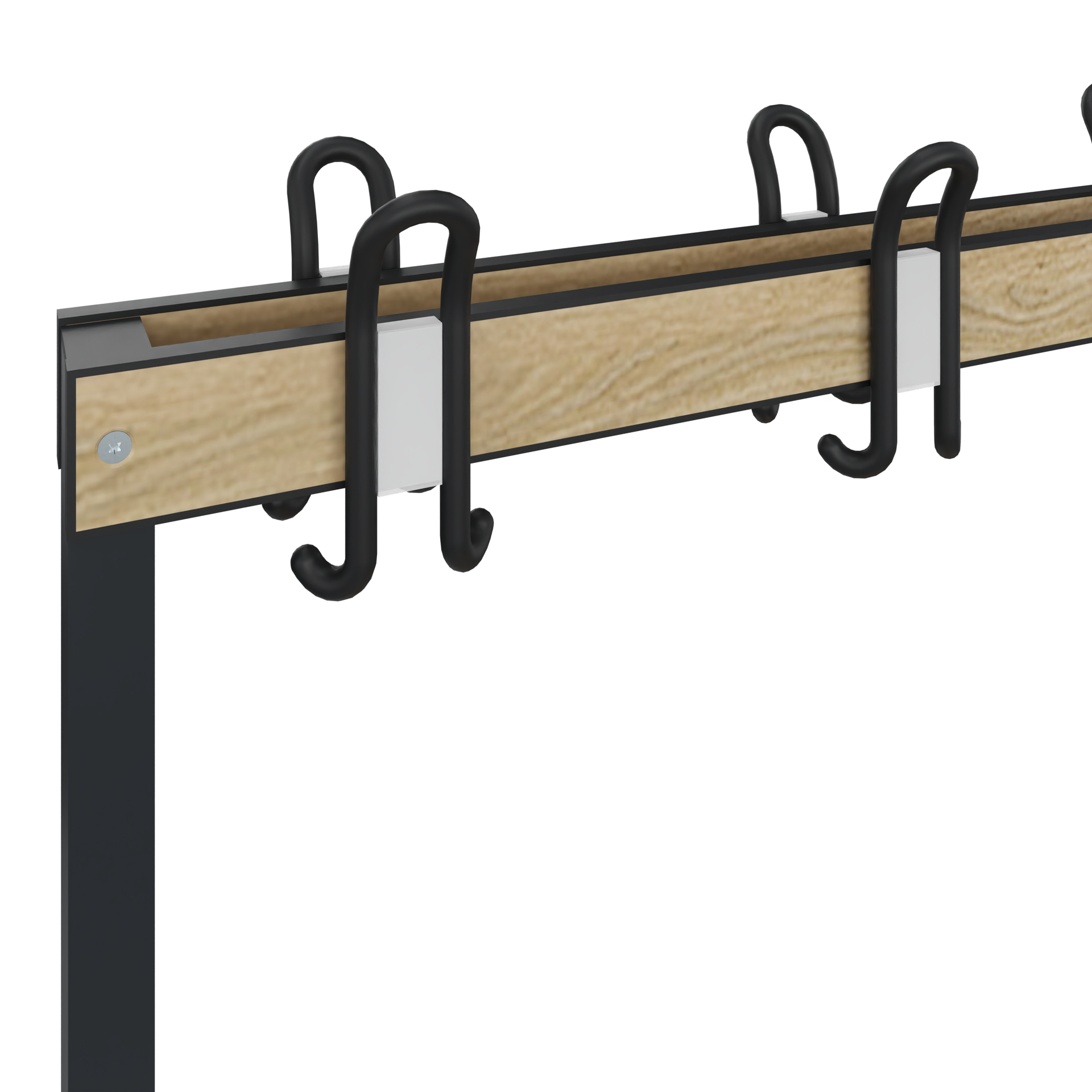 C+P Garderobenbank Solid HPL, 1716x1500x770mm, 7021/VK032