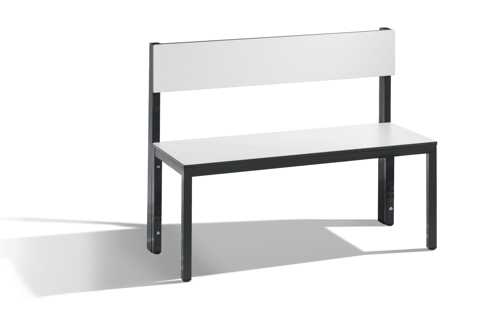C+P Sitzbank mit Rückenlehne, Basic Plus, H796xB10