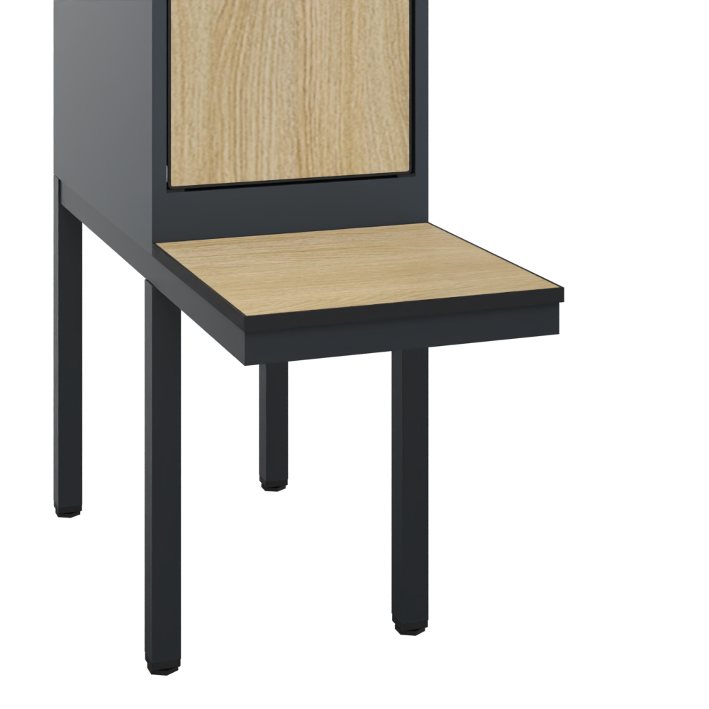 C+P Z-Spind Evolo PLUS, Bank, 2 F�cher, 2120x300x815mm