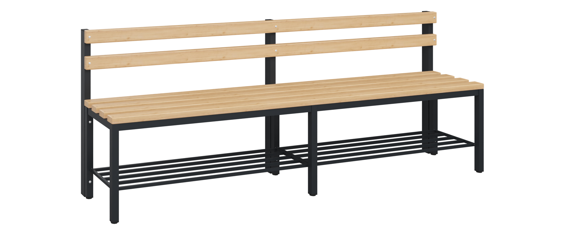 C+P Sitzbank Solid, 774x2000x412mm, 7021/Buche