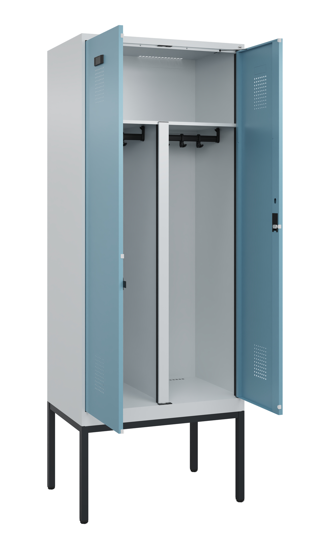 C+P PSA Doppel-Spind Evolo PLUS, Gestell, 2 Abteil