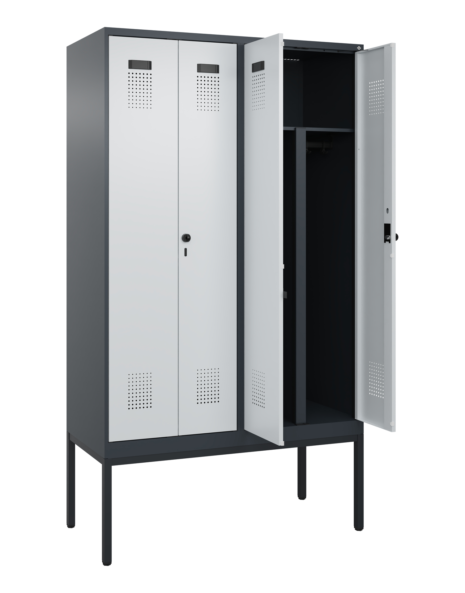 C+P PSA Doppel-Spind Evolo PLUS, Gestell, 4 Abteil