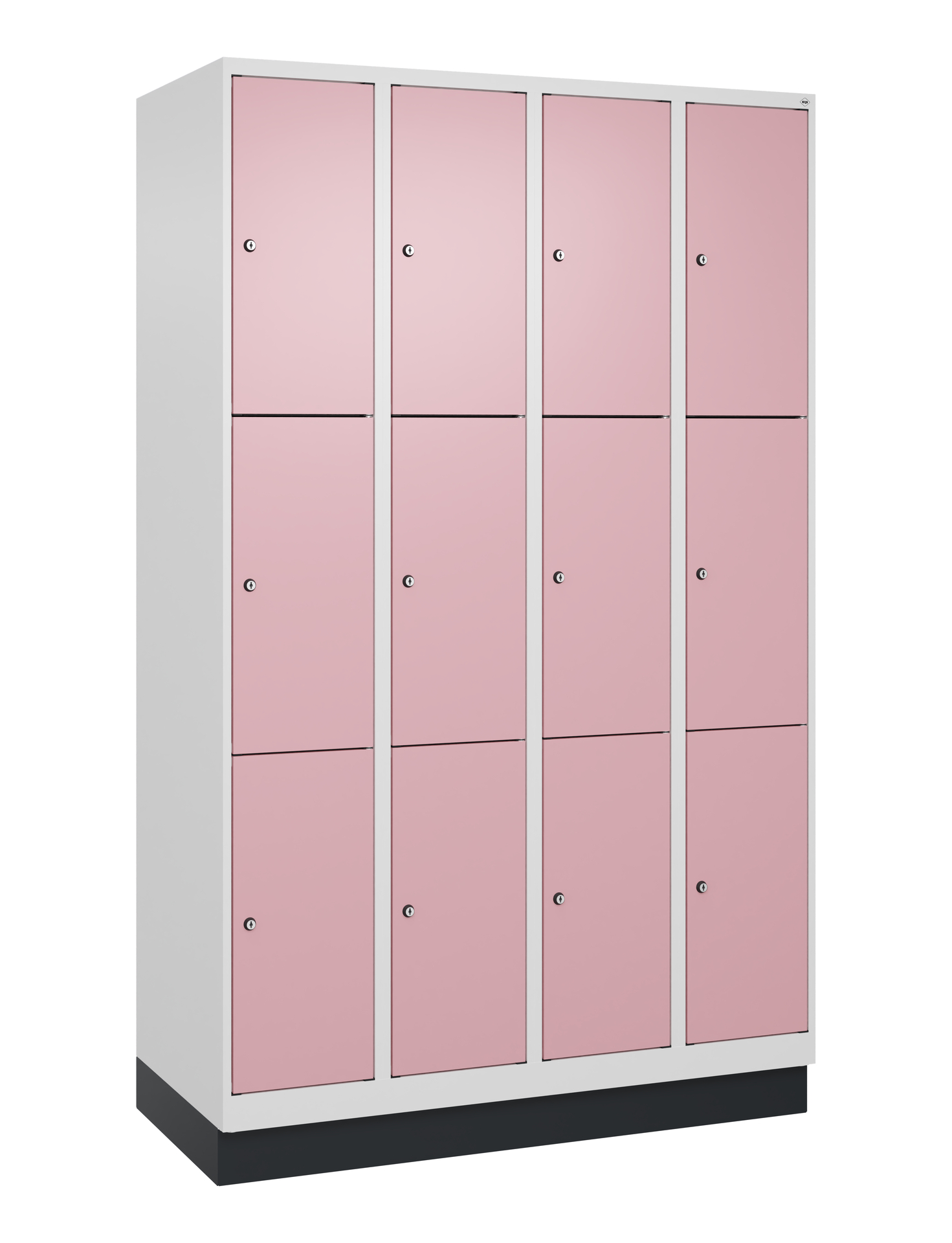 C+P Schließfachschrank Evolo PLUS, mit Sockel, 4 A