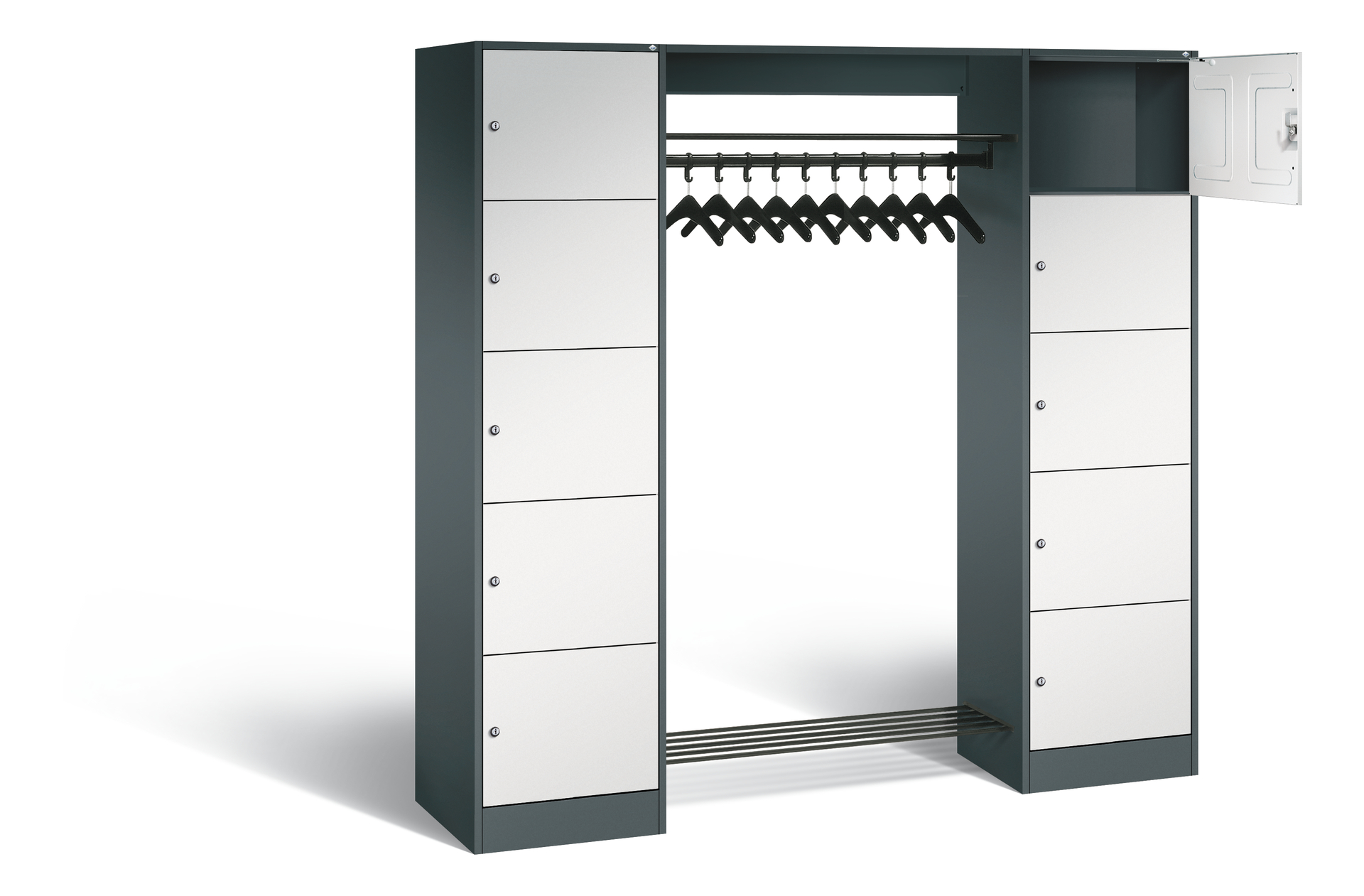 C+P Offene Garderobe Vesto, H1950xB1870xT480mm