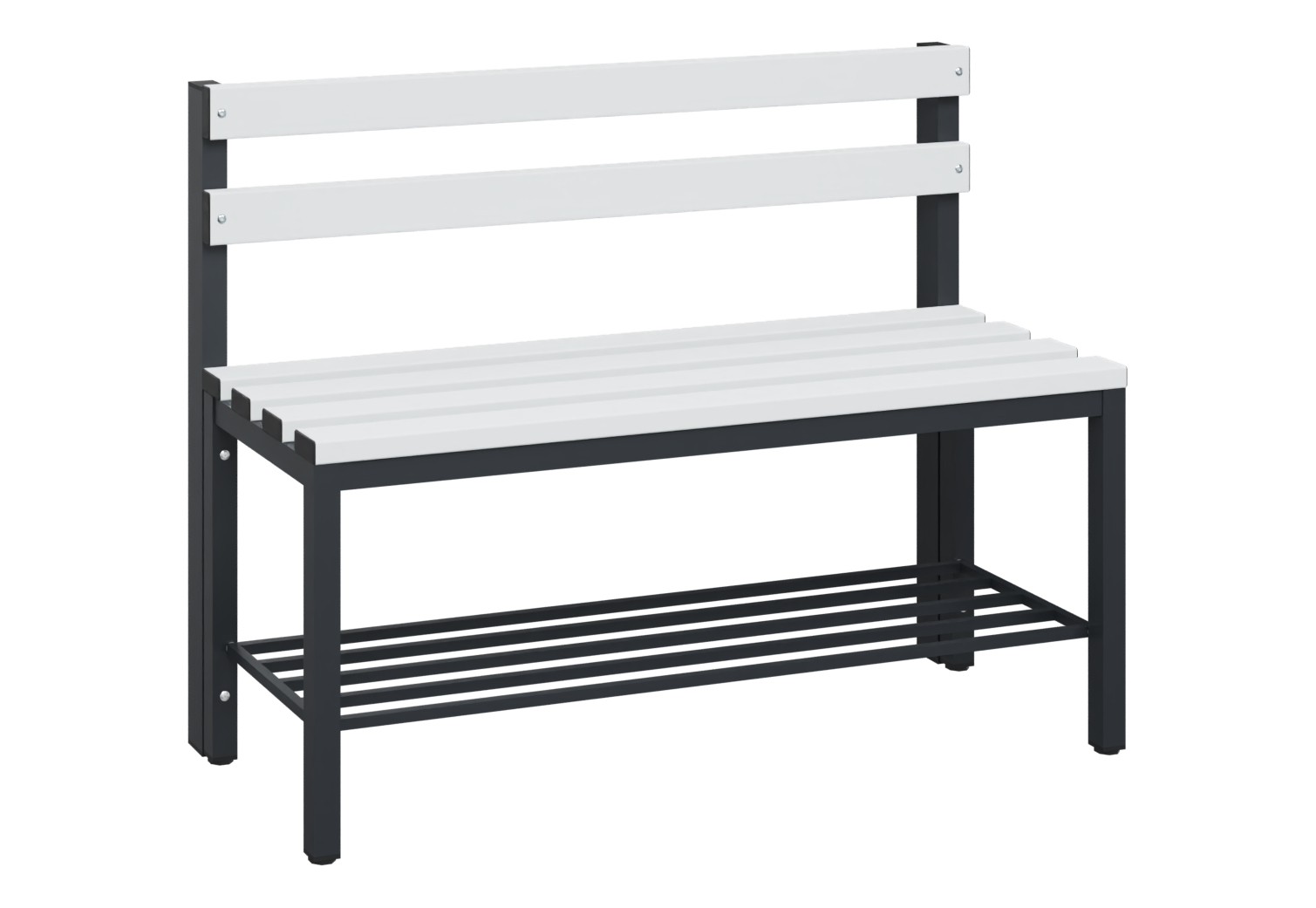 C+P Sitzbank Solid, 774x1000x412mm, 7021/Lichtgrau