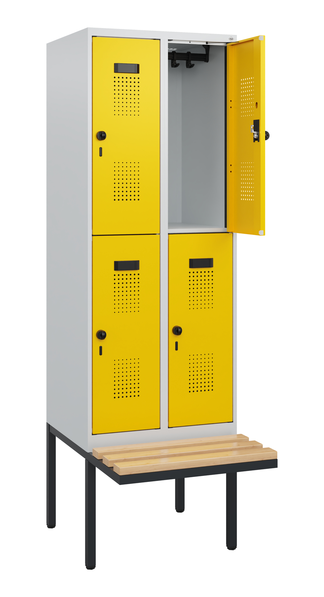 C+P Vestiaire à deux étages Evolo PLUS, 4 casiers