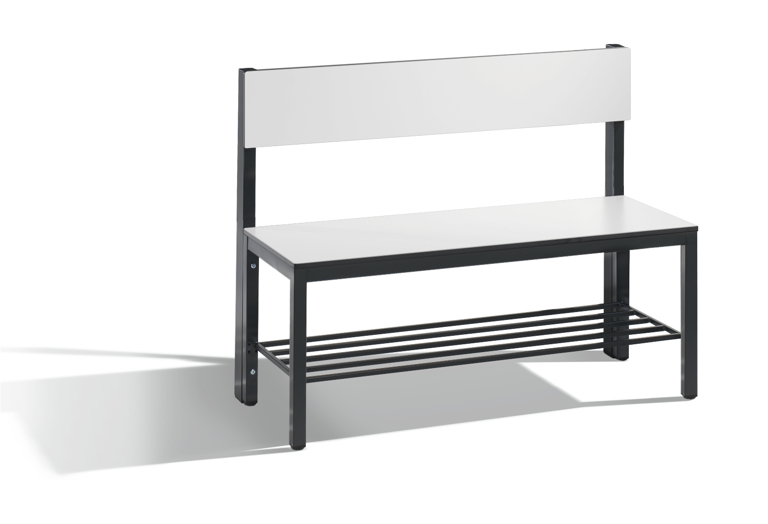 C+P Sitzbank mit Rückenlehne, Basic Plus, H796xB10