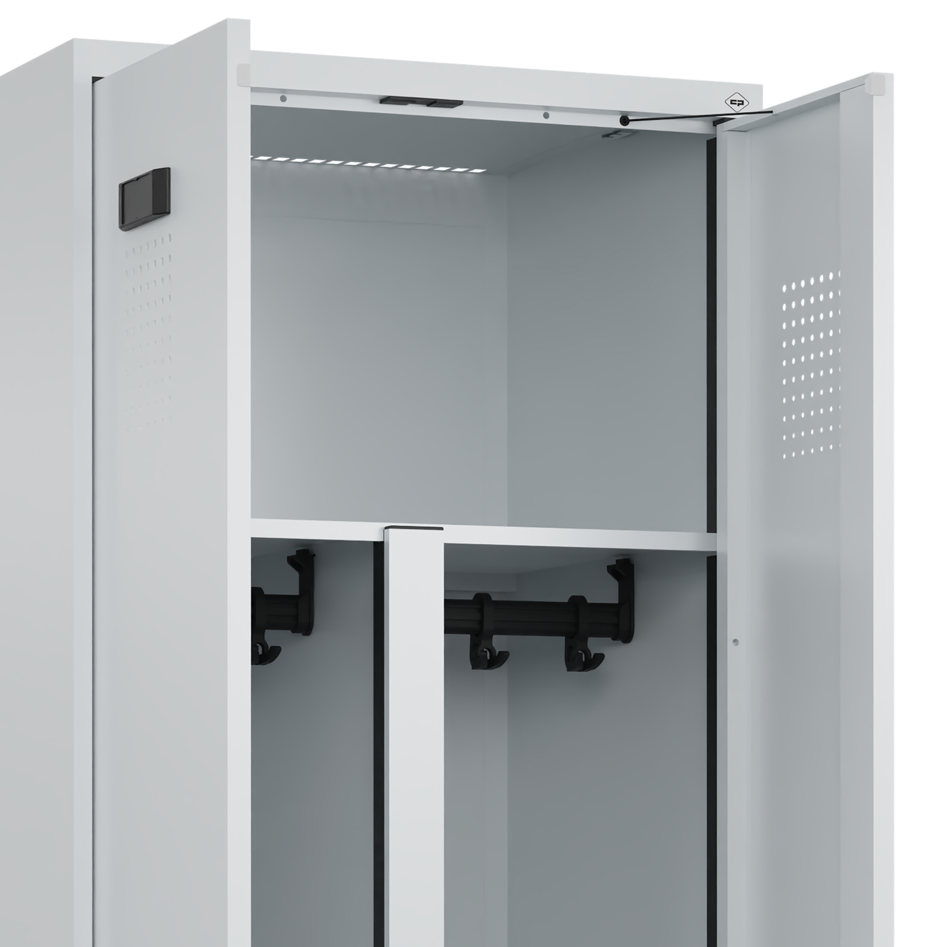 C+P PSA Doppel-Spind Evolo PLUS, Gestell, 2 Abteil
