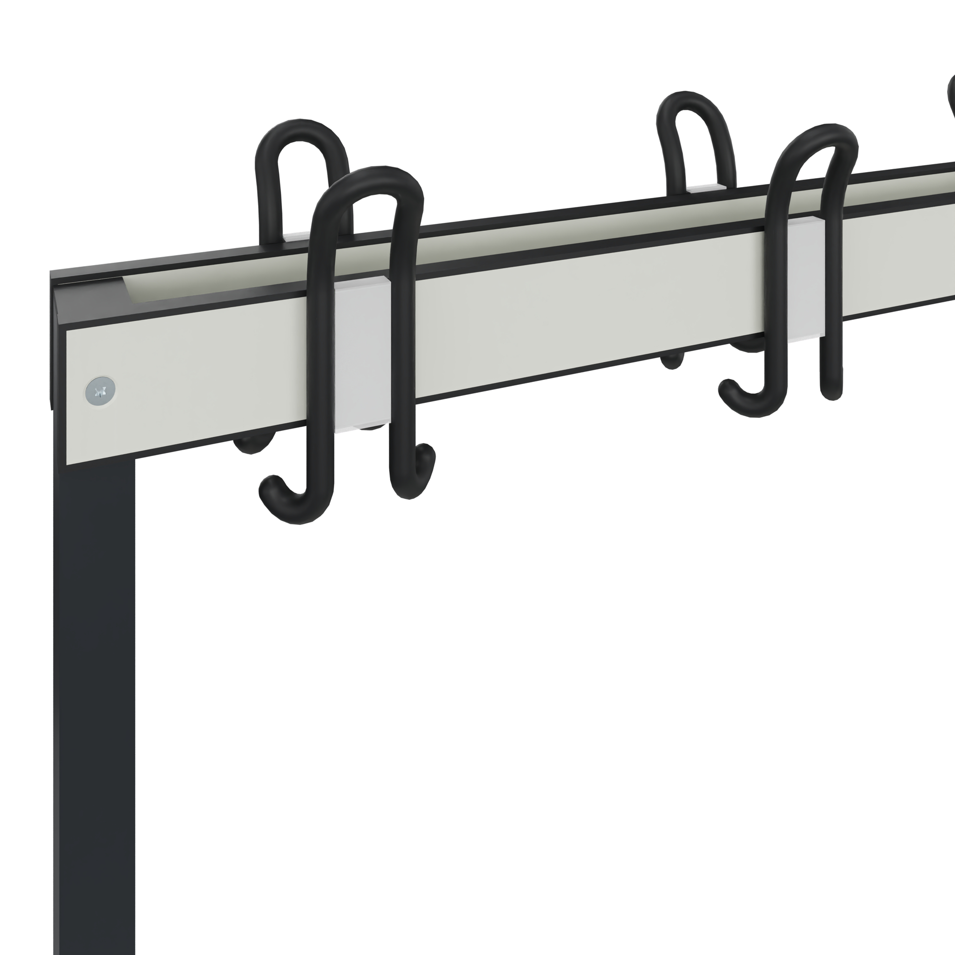 C+P Garderobenbank Solid HPL, 1716x2000x770mm, 7021/VK741