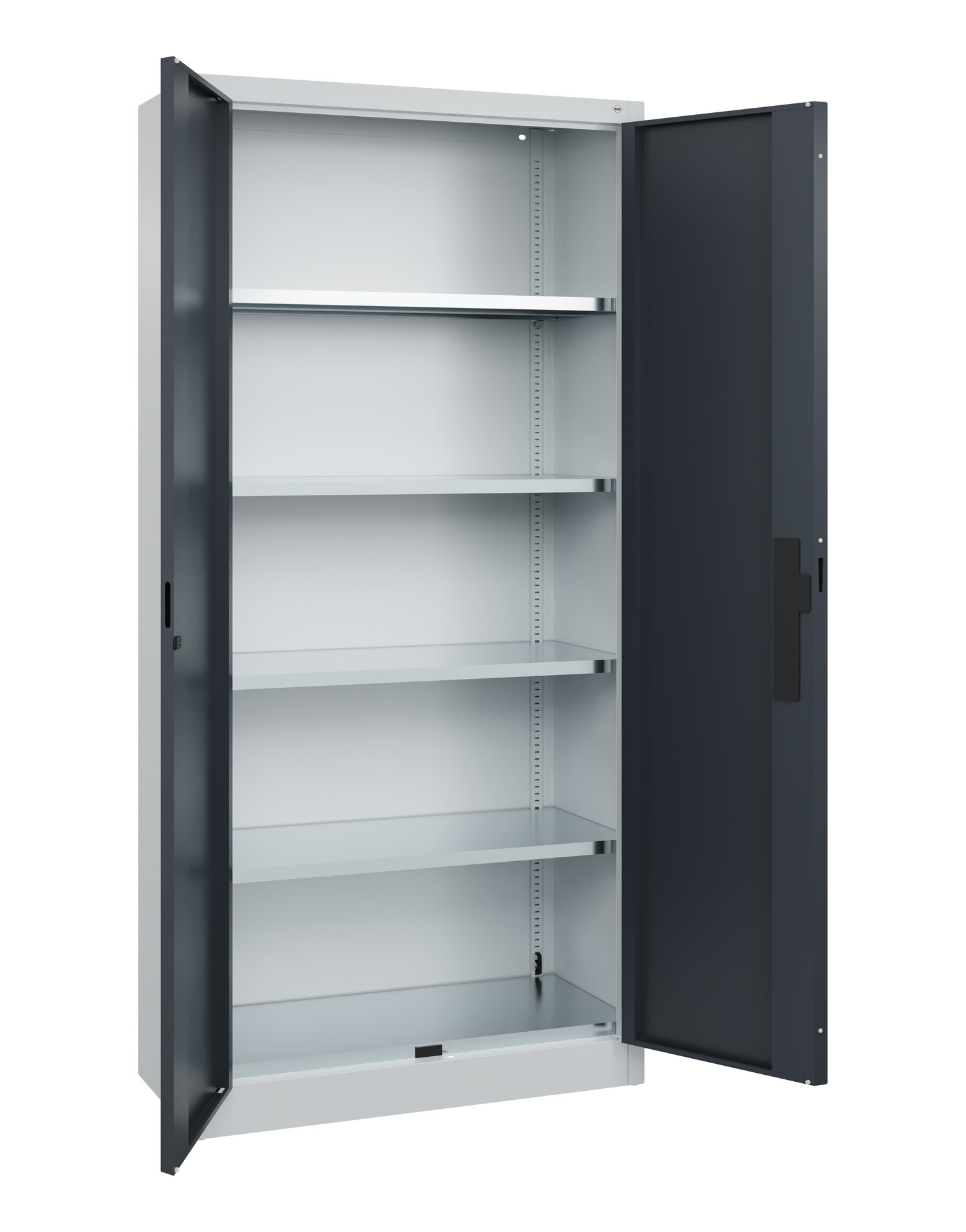 C+P Schwerlastschrank Acurado, 1950x930x400mm, 9016/3015