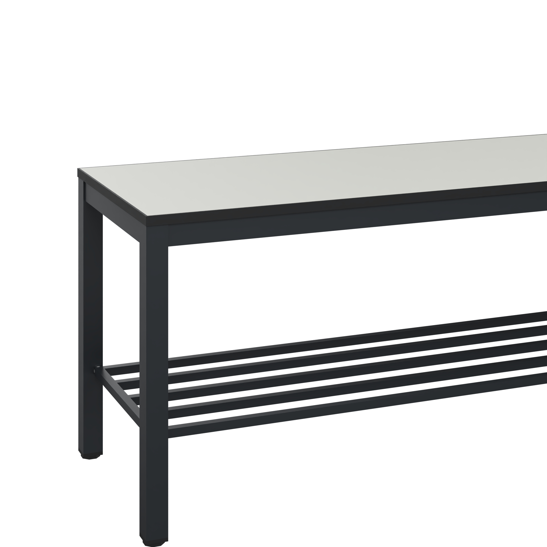 C+P Sitzbank Solid HPL, 438x1500x358mm, 7021/VK741