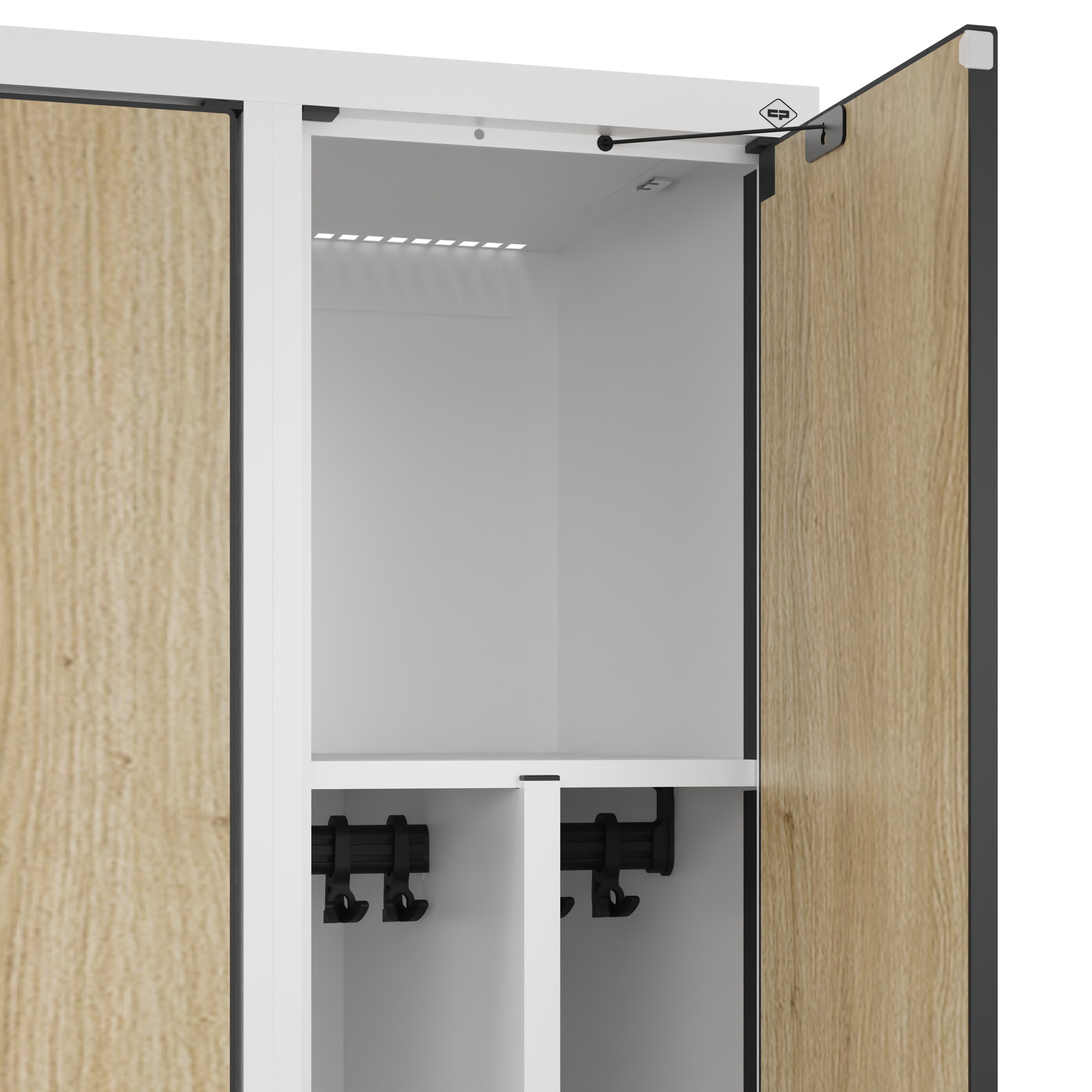 C+P Spind Evolo PLUS, Bank, 1 Abteil, 2120x300x815mm