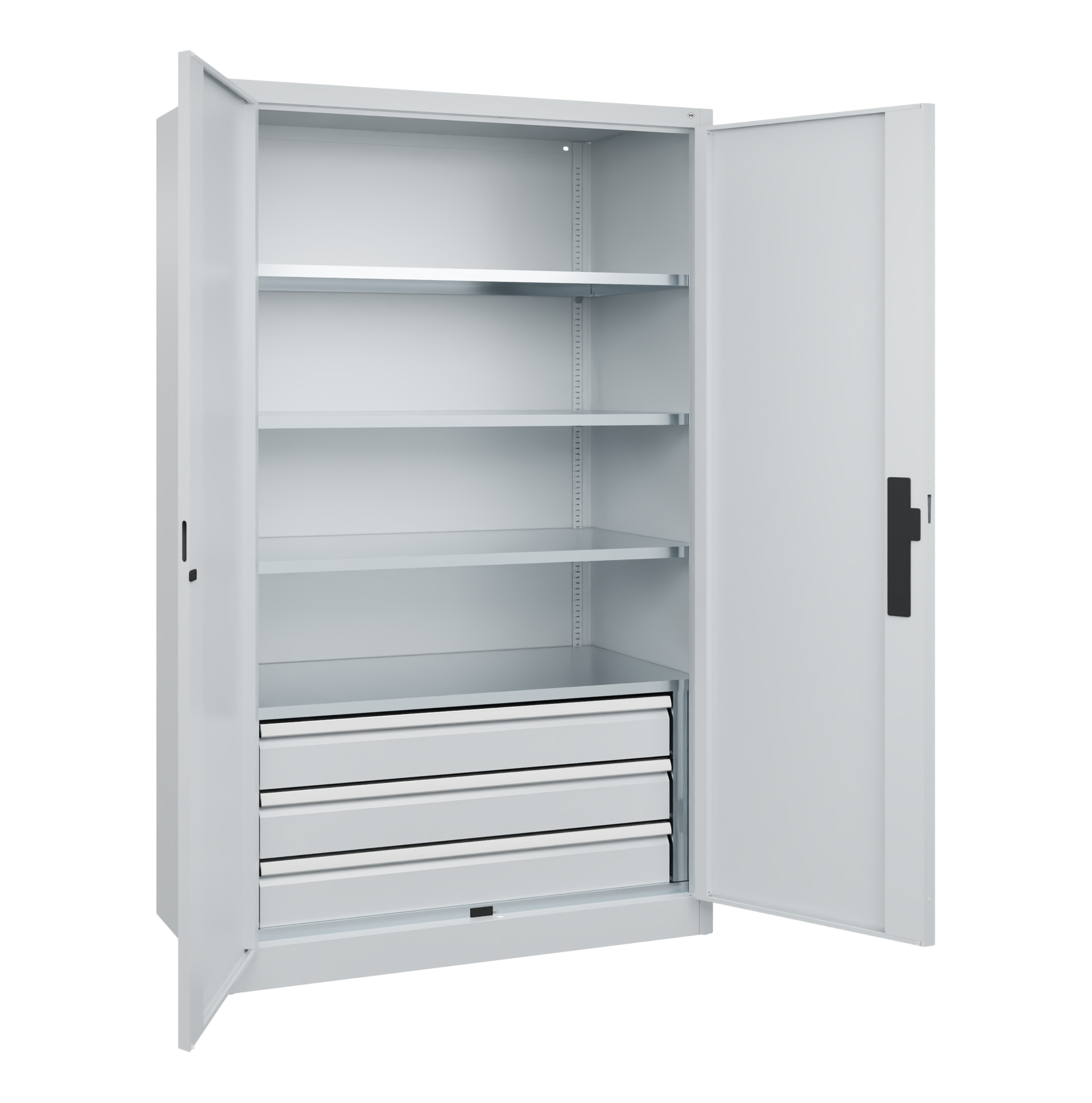 C+P Werkzeugschrank mit Schubladen Acurado, 1950x1200x600mm, 7035/7035