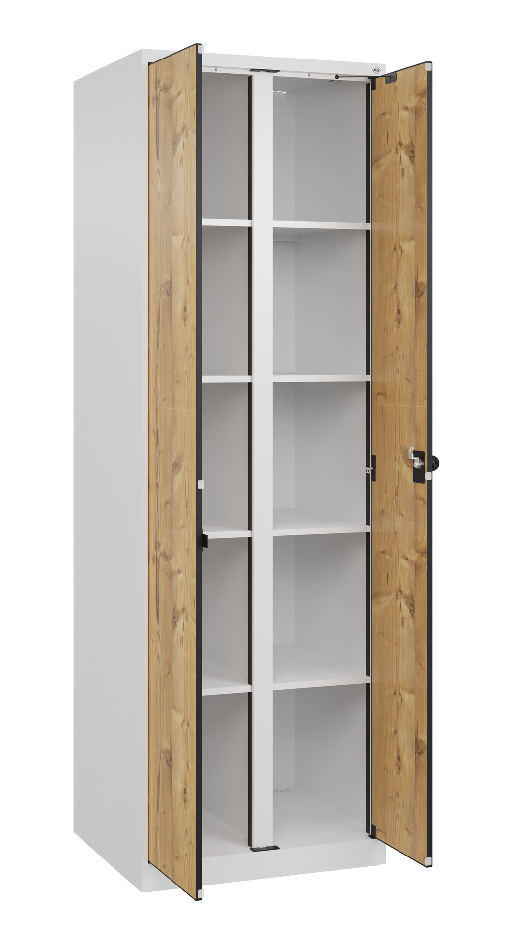 C+P Aufbewahrungsspind Evolo PLUS, 2 Abteile, 1850x600x500mm