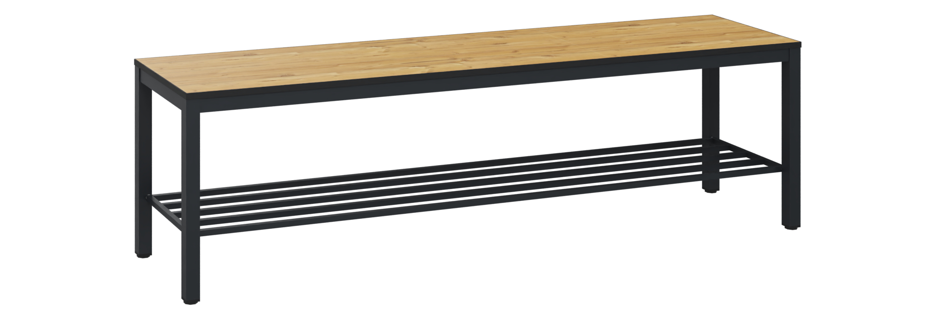 C+P Sitzbank Solid HPL, 438x1500x358mm, 7021/VK039